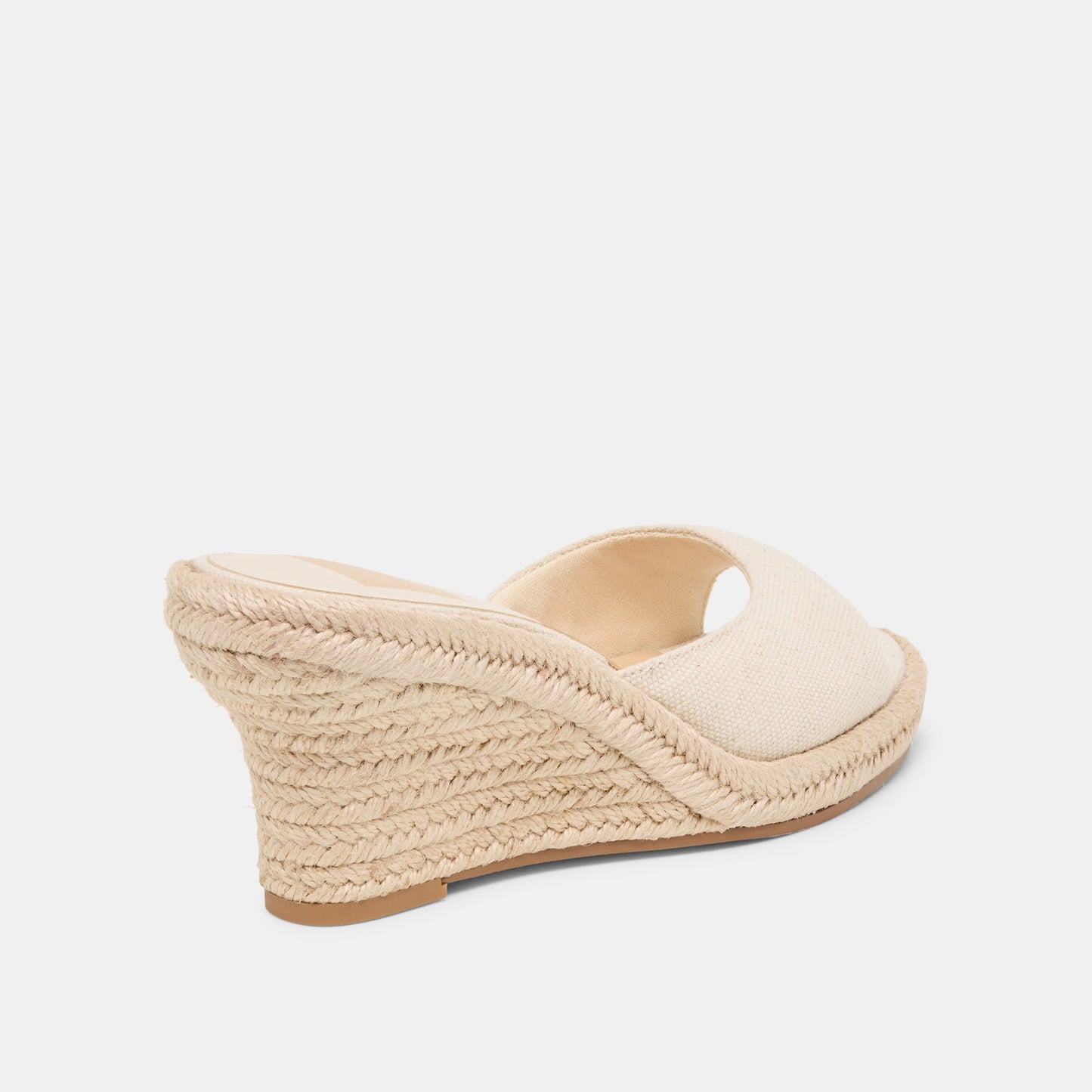 Dolce Vita Vaya Ecru Linen Wedges