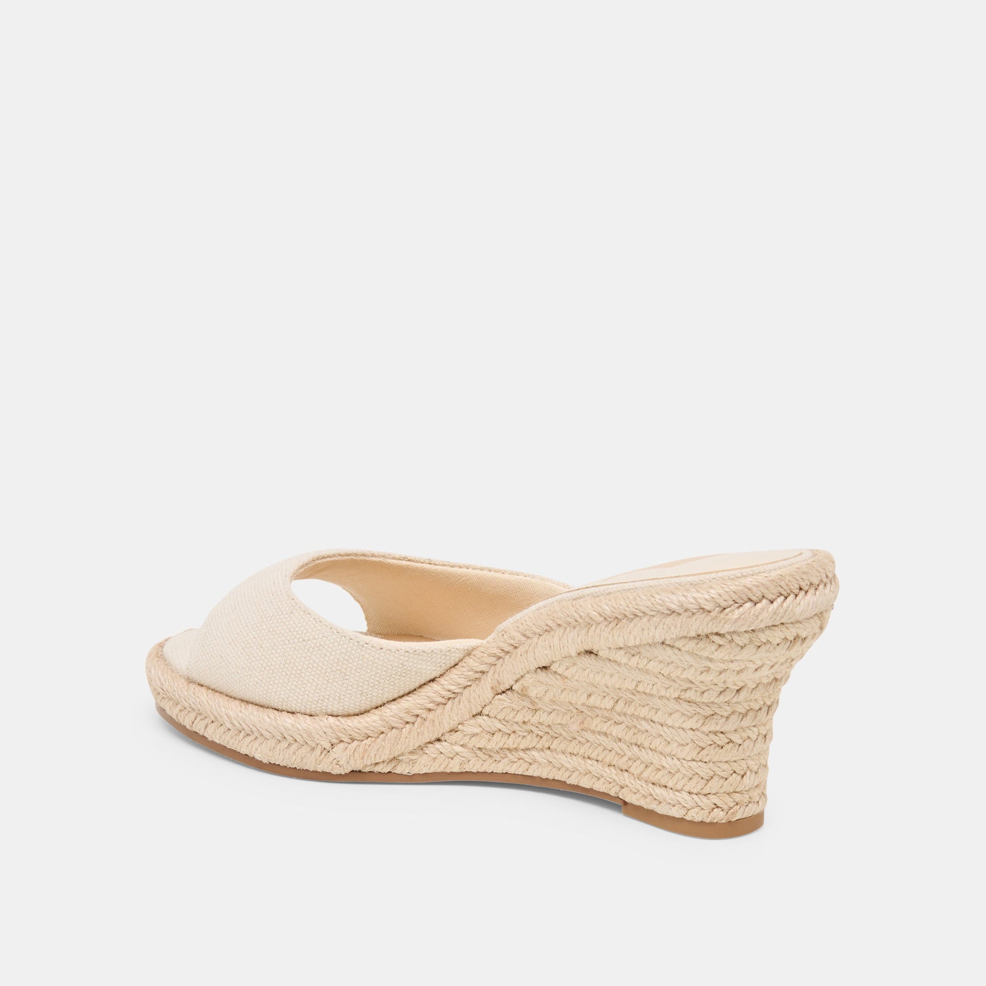 Dolce Vita Vaya Ecru Linen Wedges