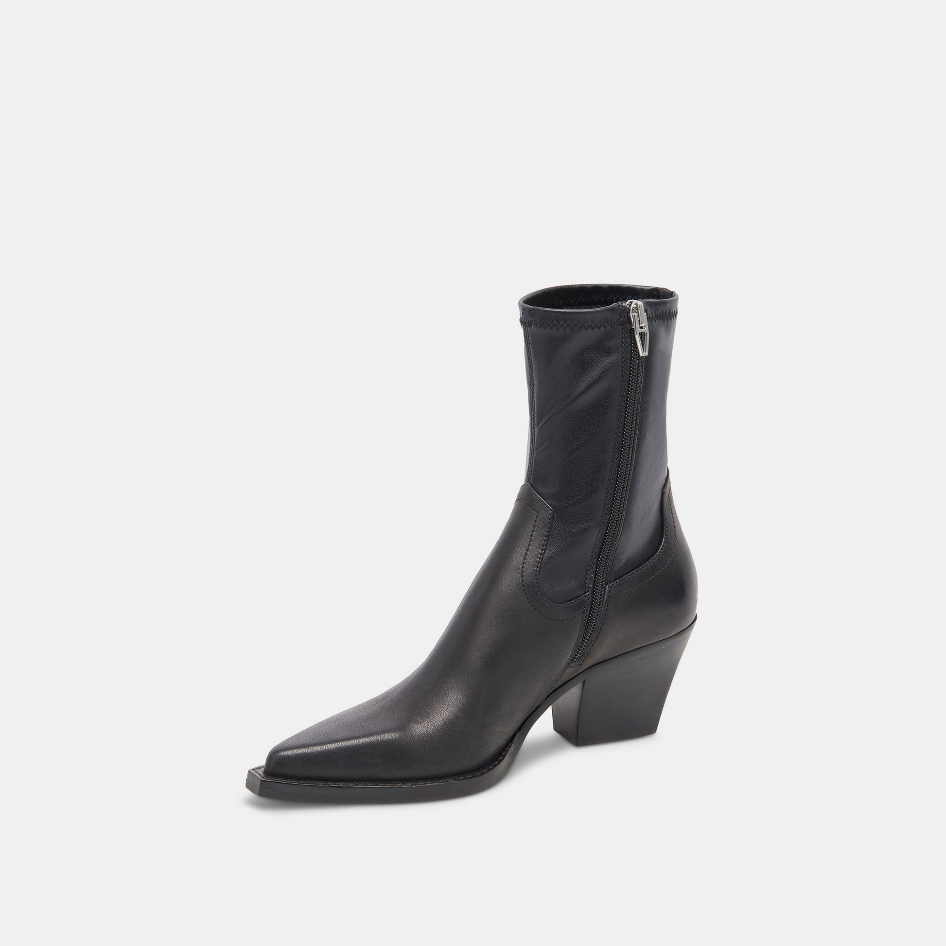 Dolce Vita Rutger Boots Black Leather | Women's Black Leather Mid-Ankle Boots
 – Dolce Vita