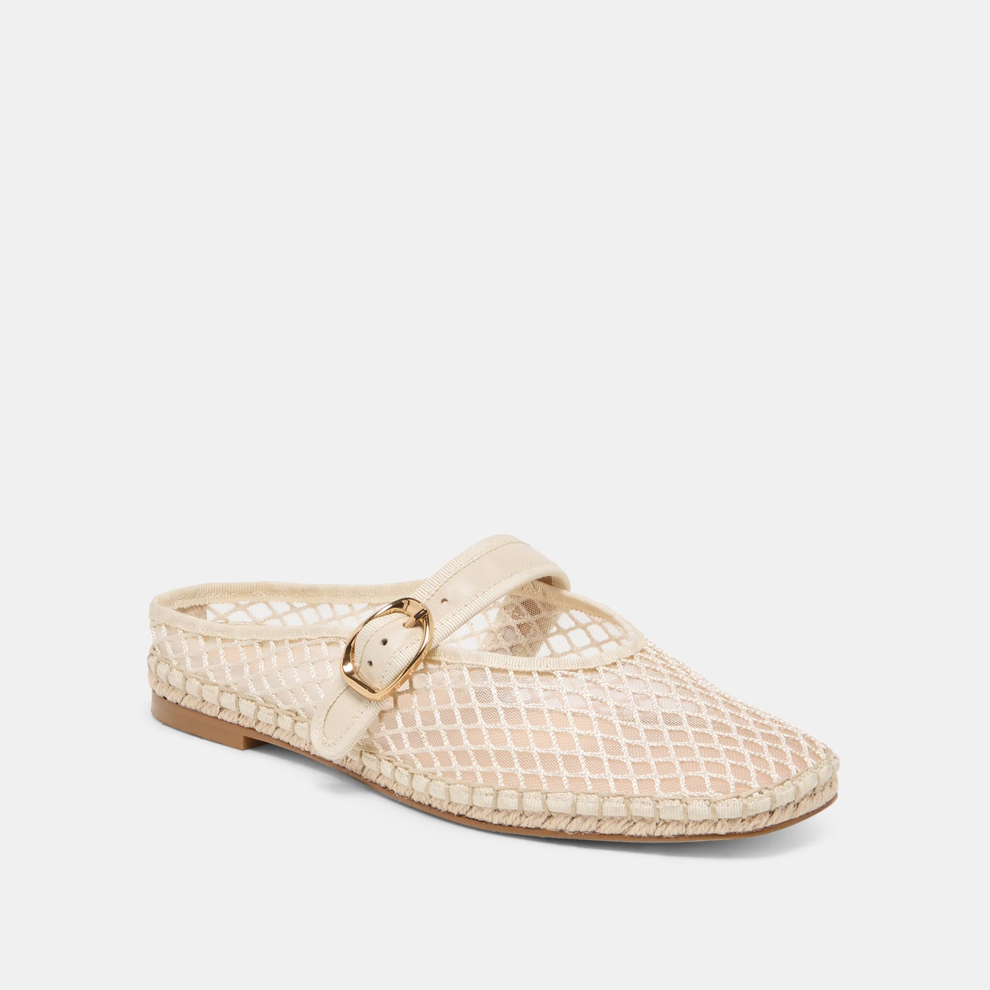 Dolce Vita Milie Ecru Woven Mesh Flats