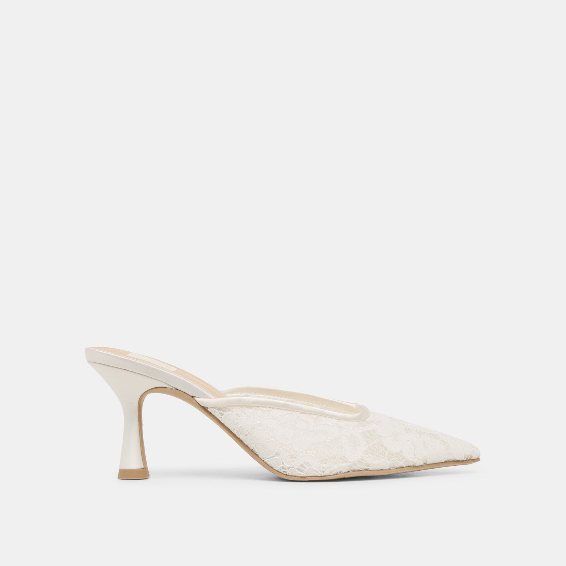 Dolce Vita Cleo High True White Lace Heels