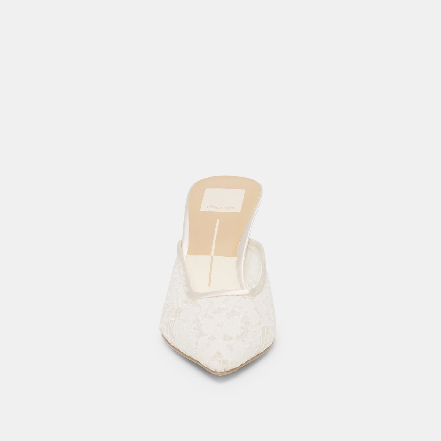 Dolce Vita Cleo High True White Lace Heels