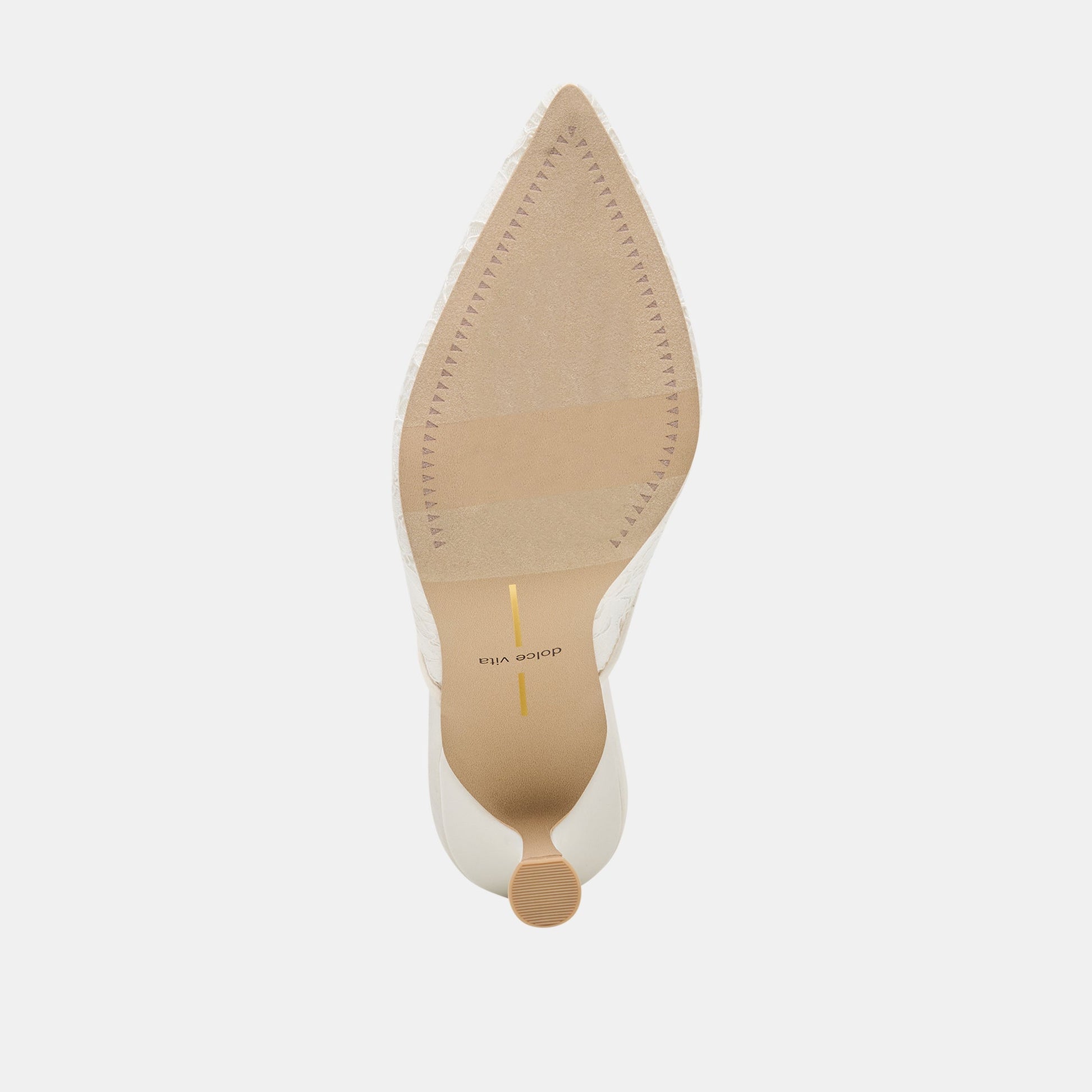Dolce Vita Cleo High True White Lace Heels