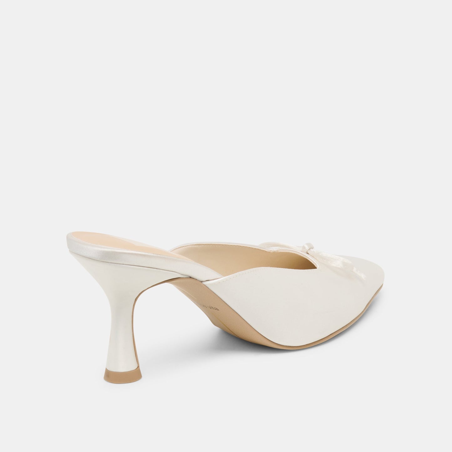 Dolce Vita Cleo High Off White Satin Heels