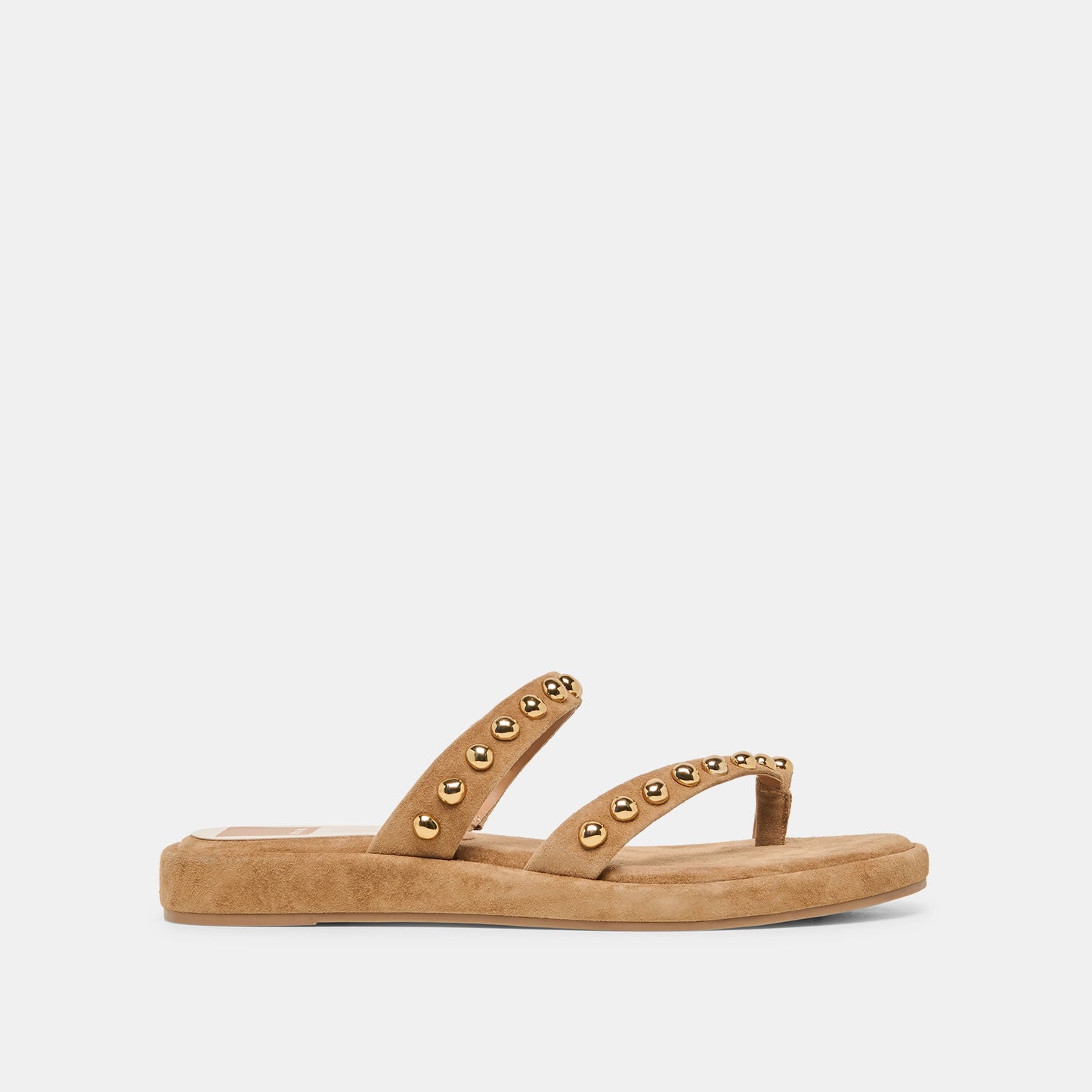 Dolce Vita Amary Stud Lt Brown Suede Sandals