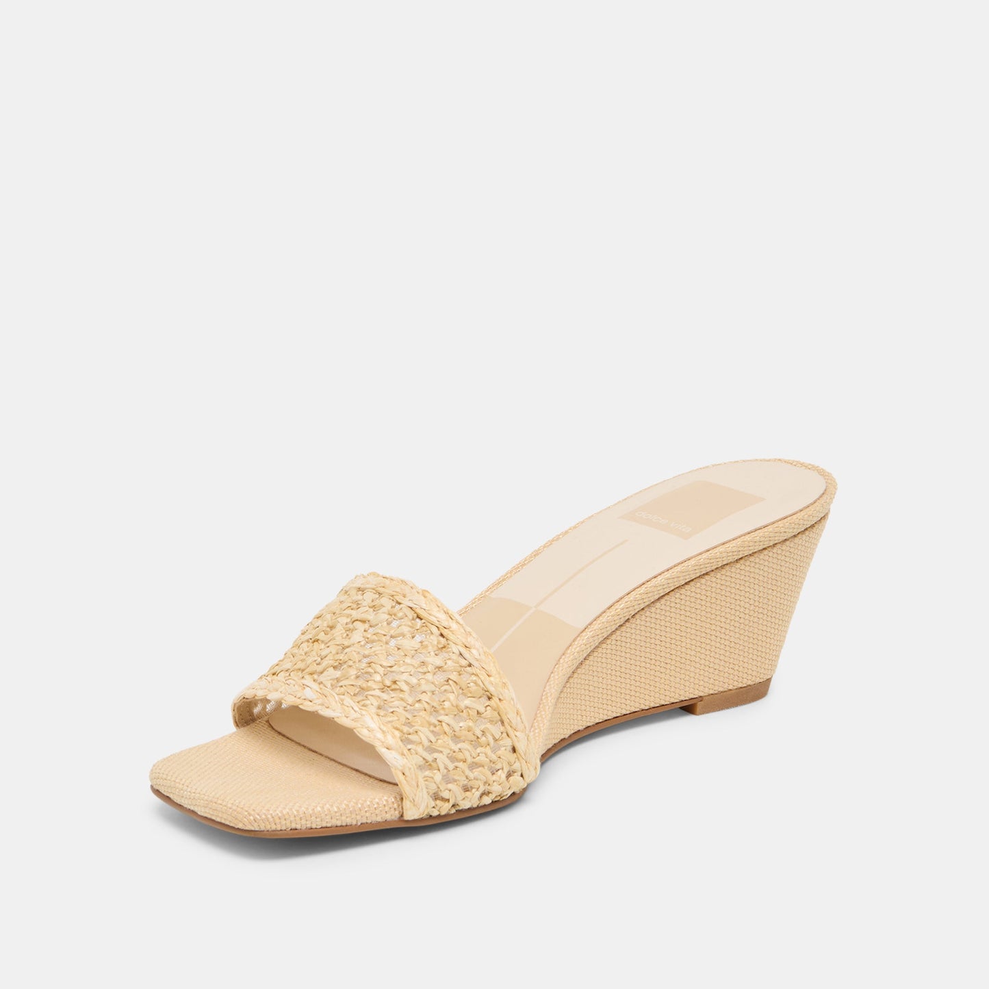Dolce Vita Qaily Lt Natural Raffia Wedges