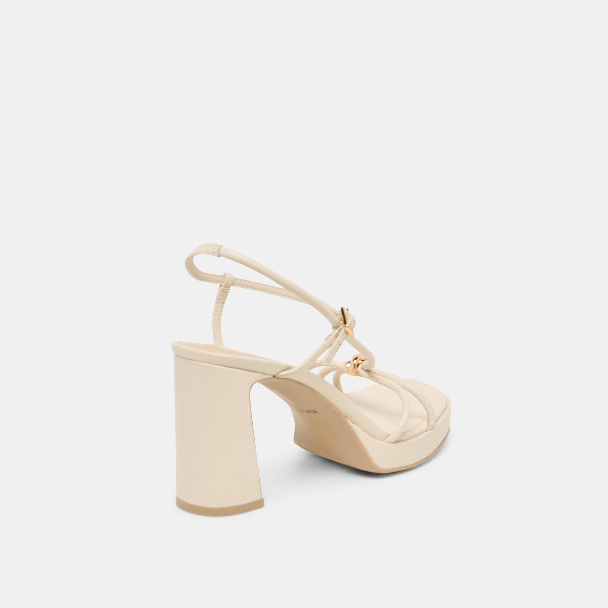 Dolce Vita Odete Creme Leather Heels