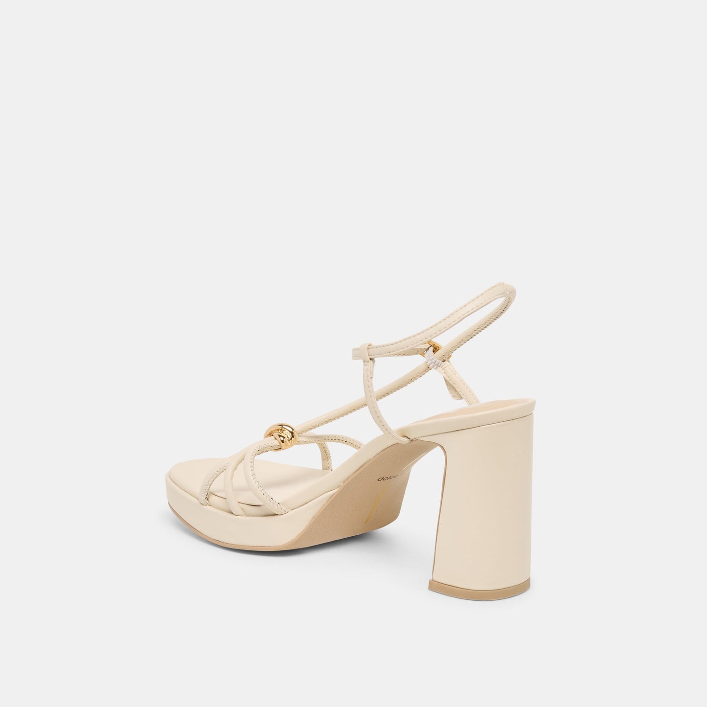 Dolce Vita Odete Creme Leather Heels