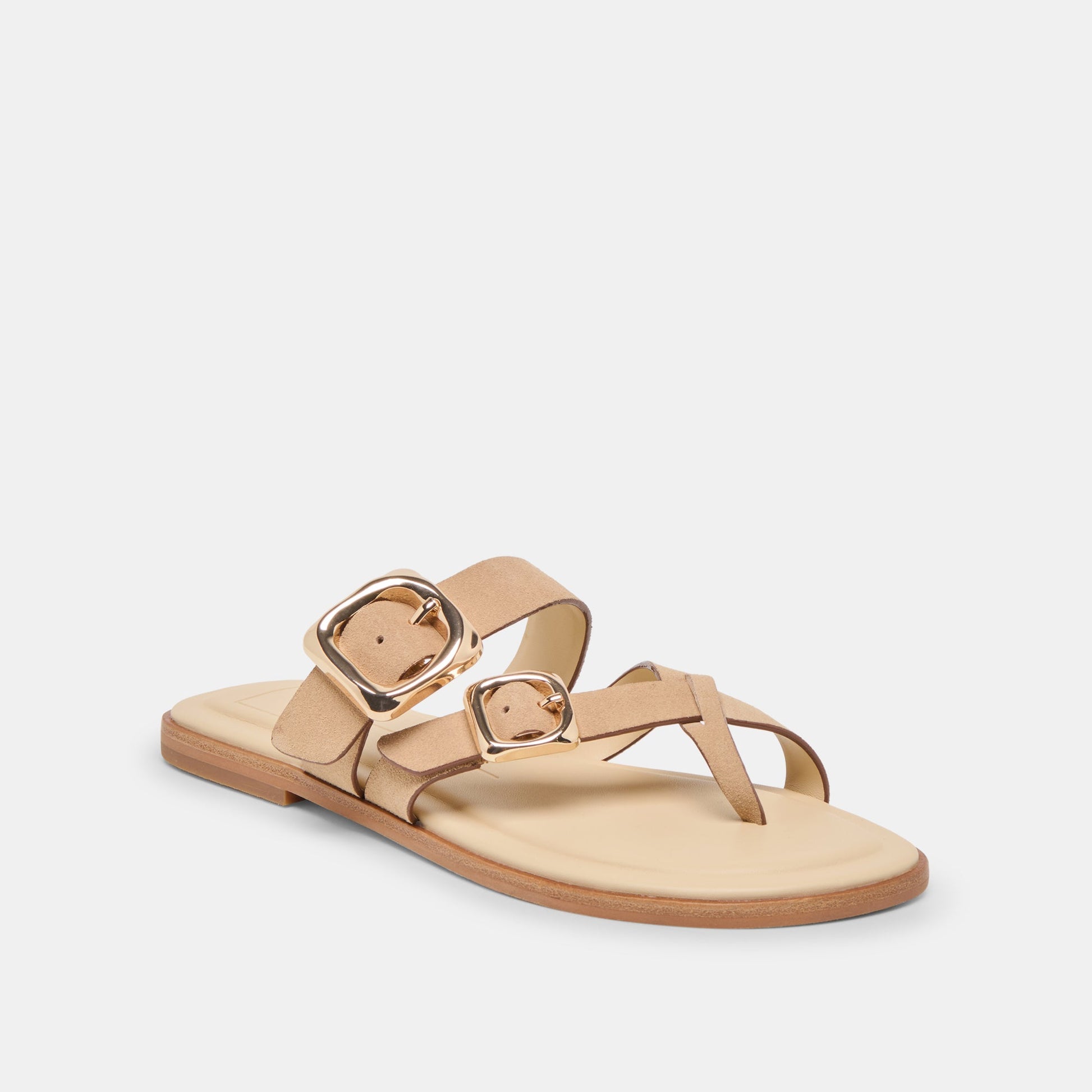 Dolce Vita Shore Camel Suede Sandals