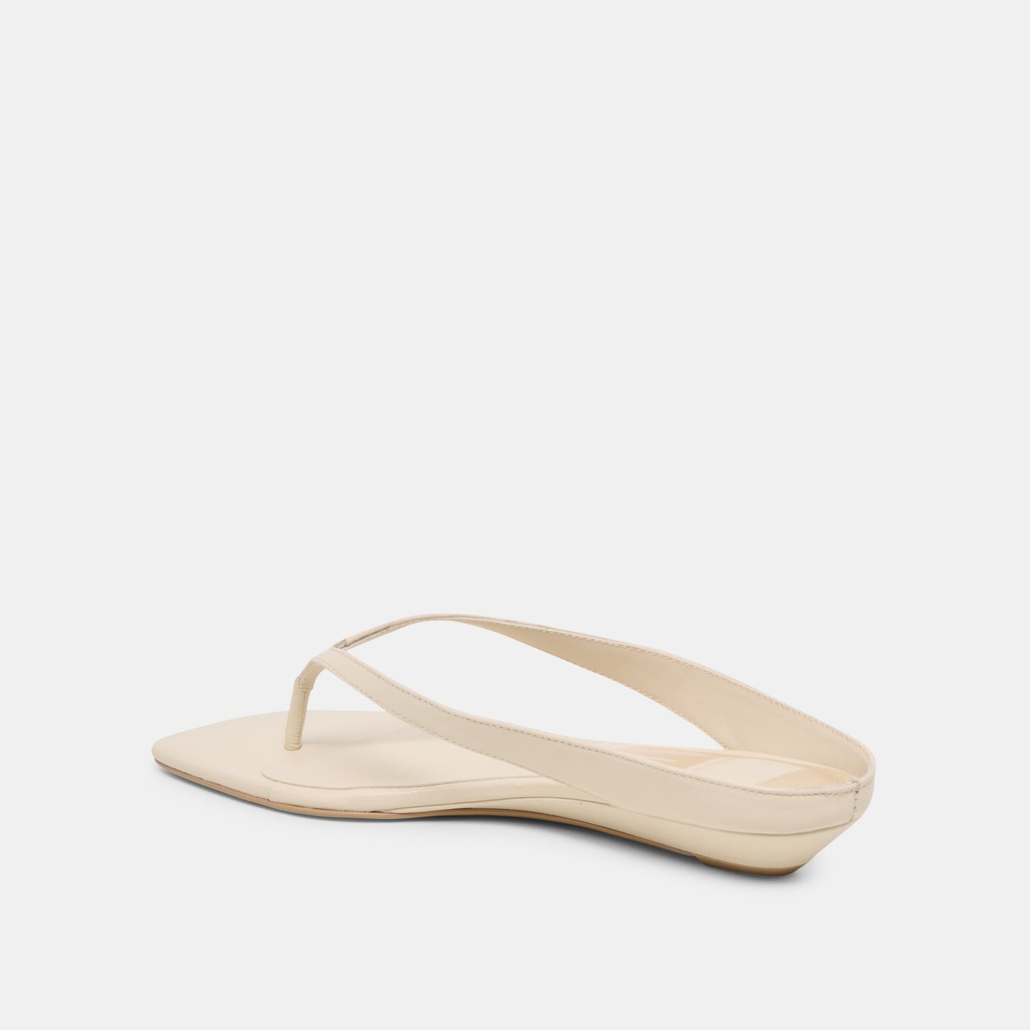 Dolce Vita GIZEL Bone Leather Thong Square-Toe Sandals
