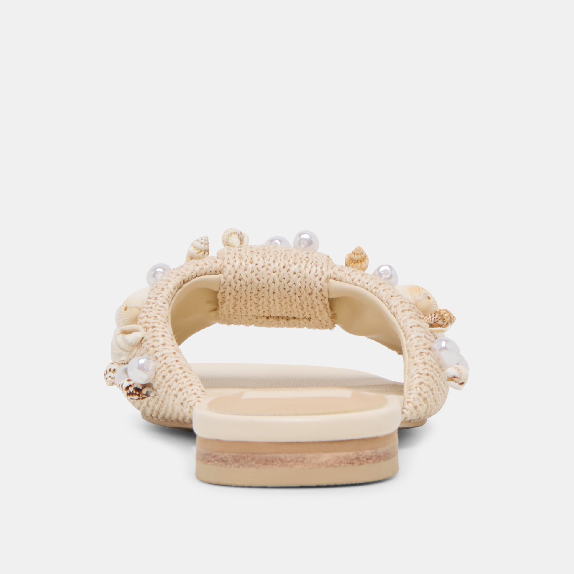 Dolce Vita Lizza Oatmeal Beaded Raffia Sandals