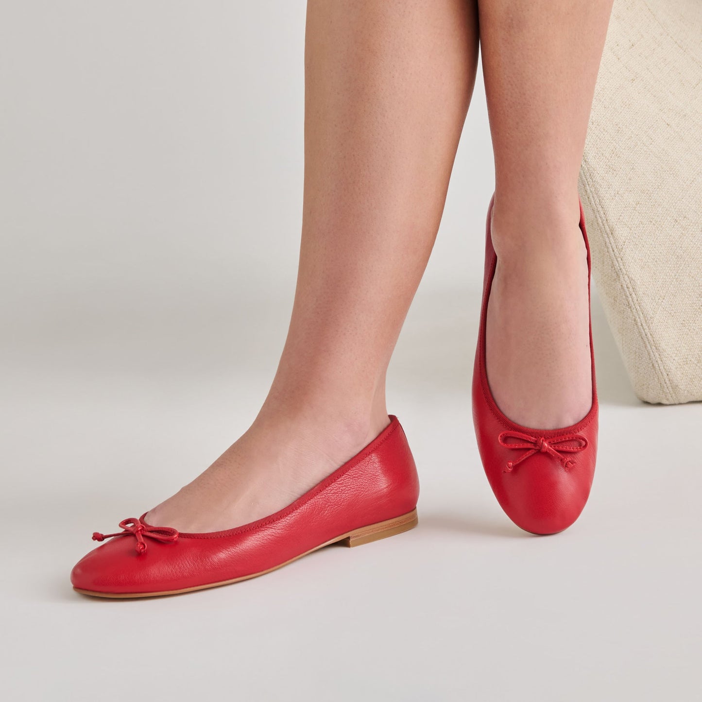 Dolce Vita Ritla Cherry Leather Ballet Flats