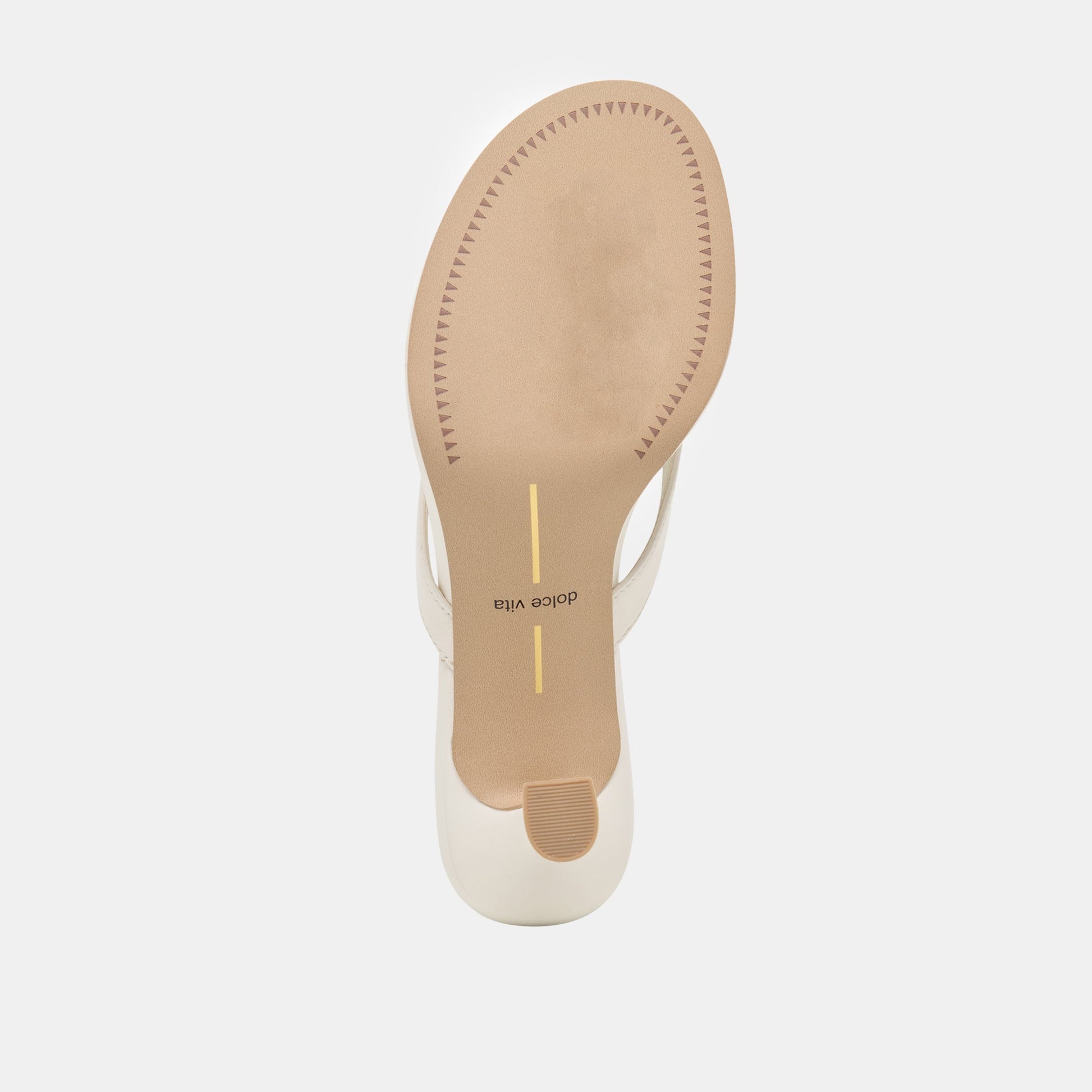 Dolce Vita Daksie Lace True White Leather Heels
