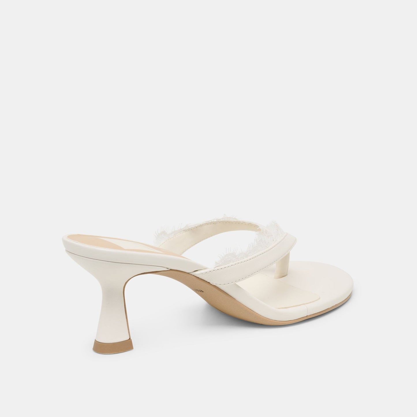 Dolce Vita Daksie Lace True White Leather Heels