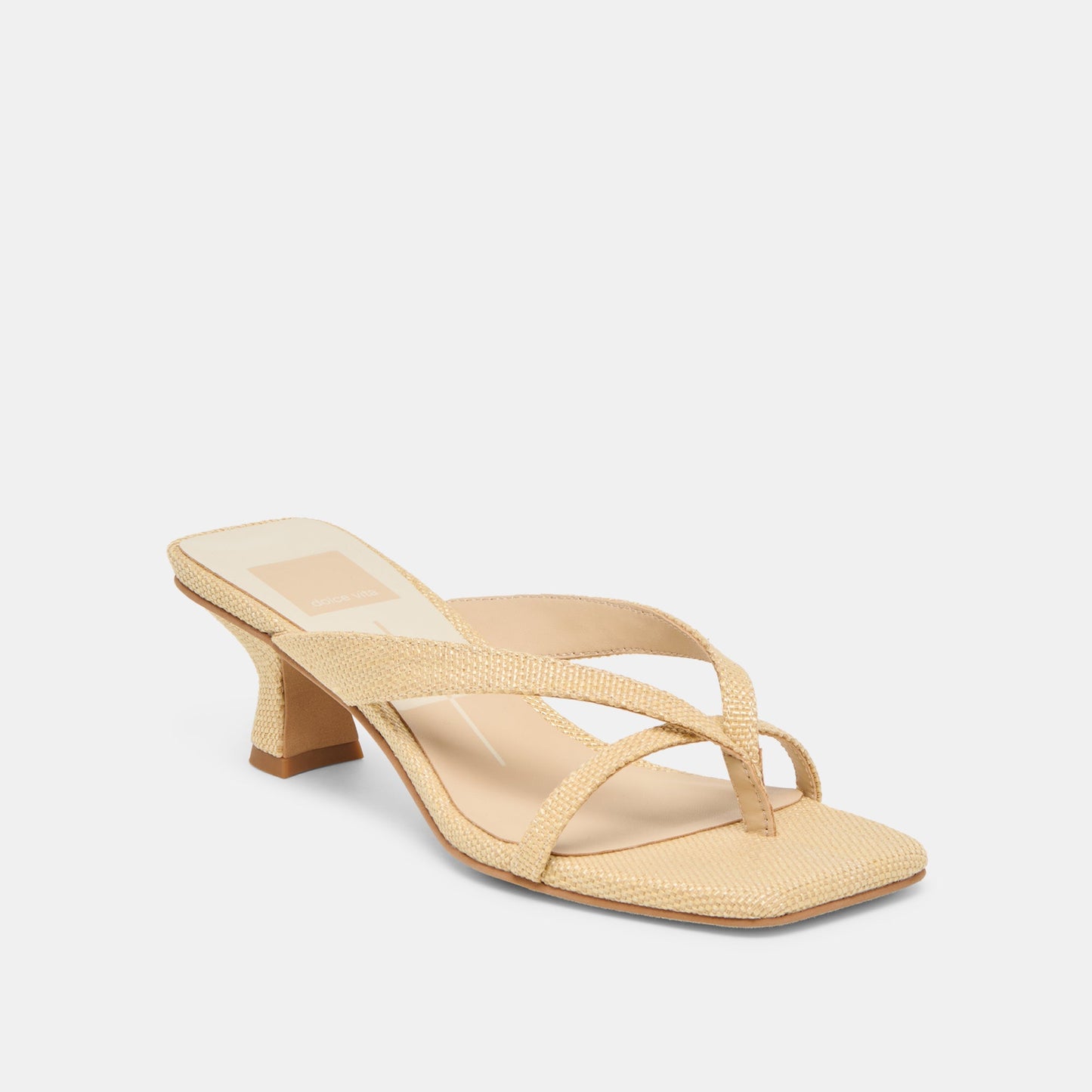 Dolce Vita Brevel Natural Raffia Heels