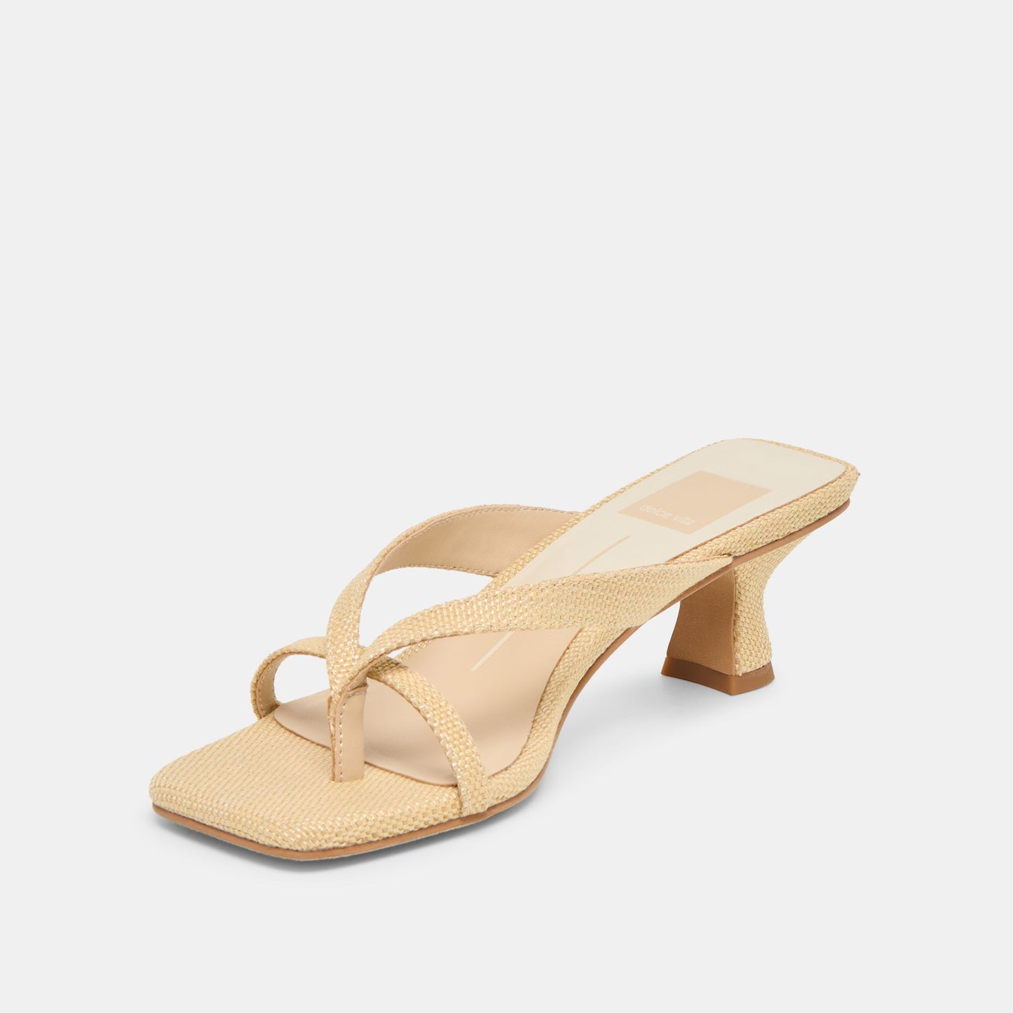 Dolce Vita Brevel Natural Raffia Heels