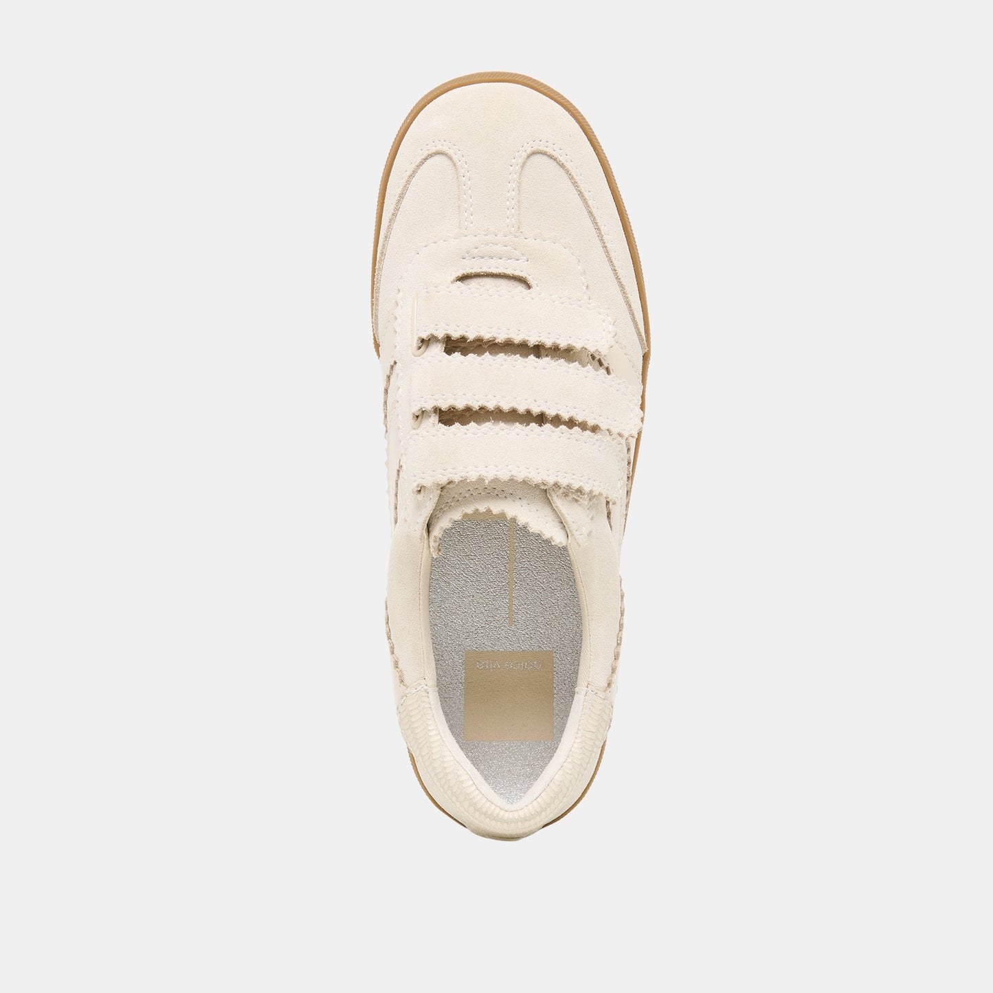 Dolce Vita Merit Velcro Ivory Leather Sneakers