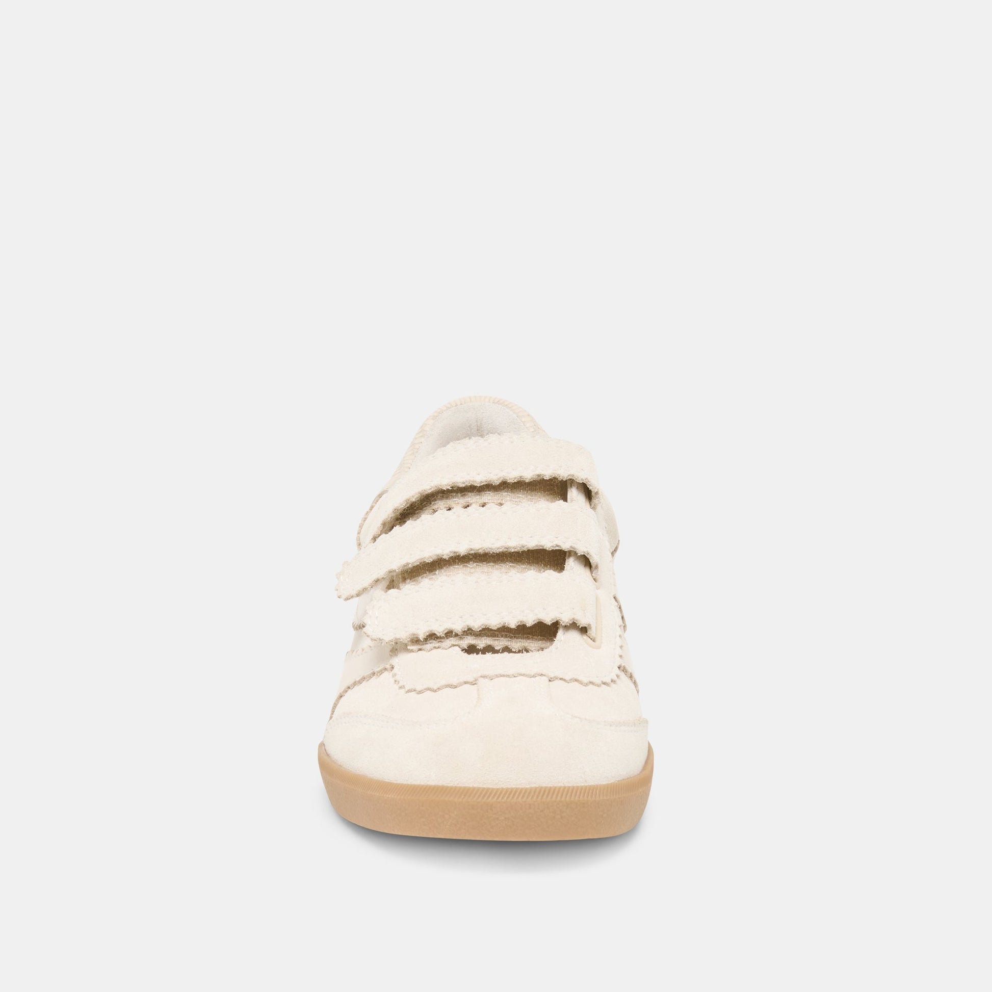 Dolce Vita Merit Velcro Ivory Leather Sneakers
