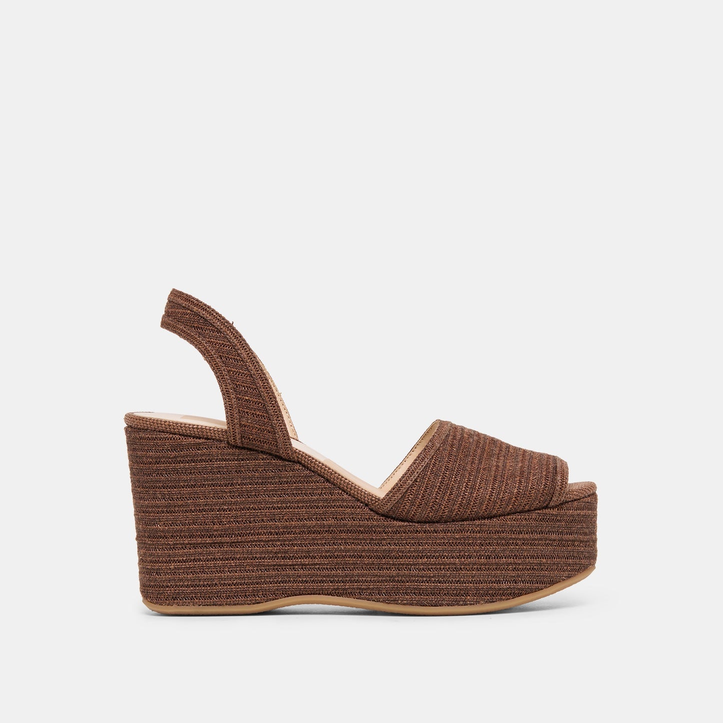 Dolce Vita Akera Cocoa Raffia Wedges