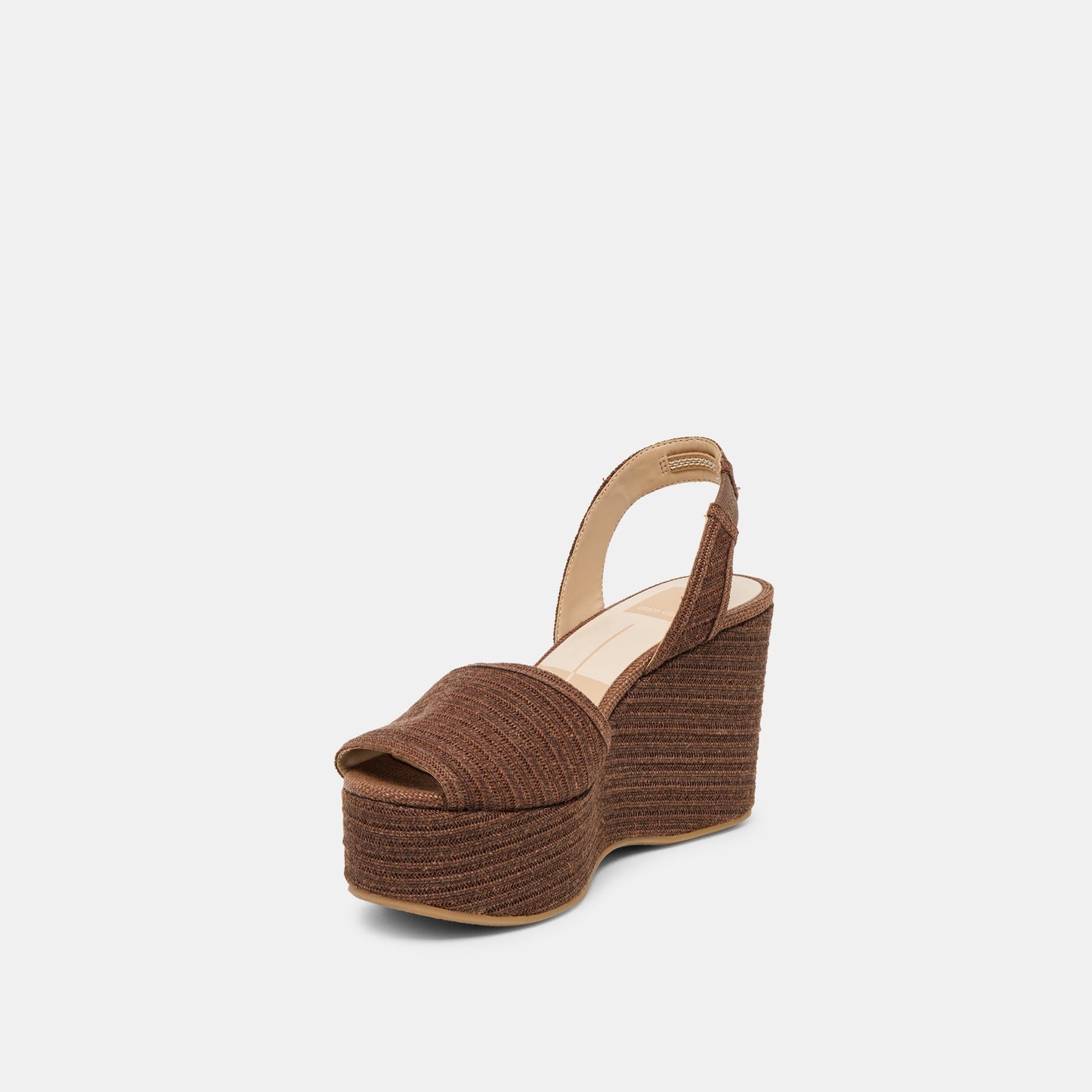 Dolce Vita Akera Cocoa Raffia Wedges