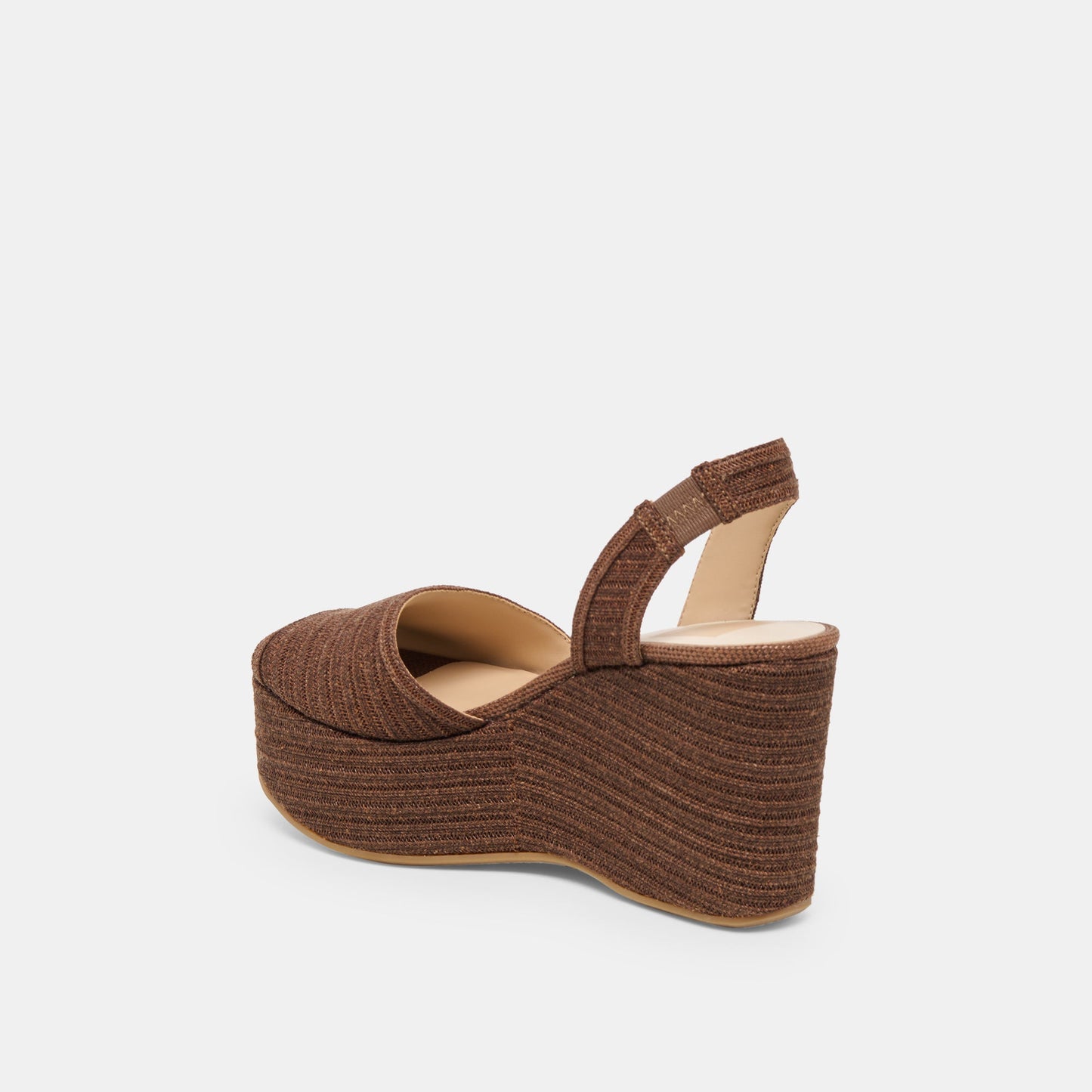 Dolce Vita Akera Cocoa Raffia Wedges