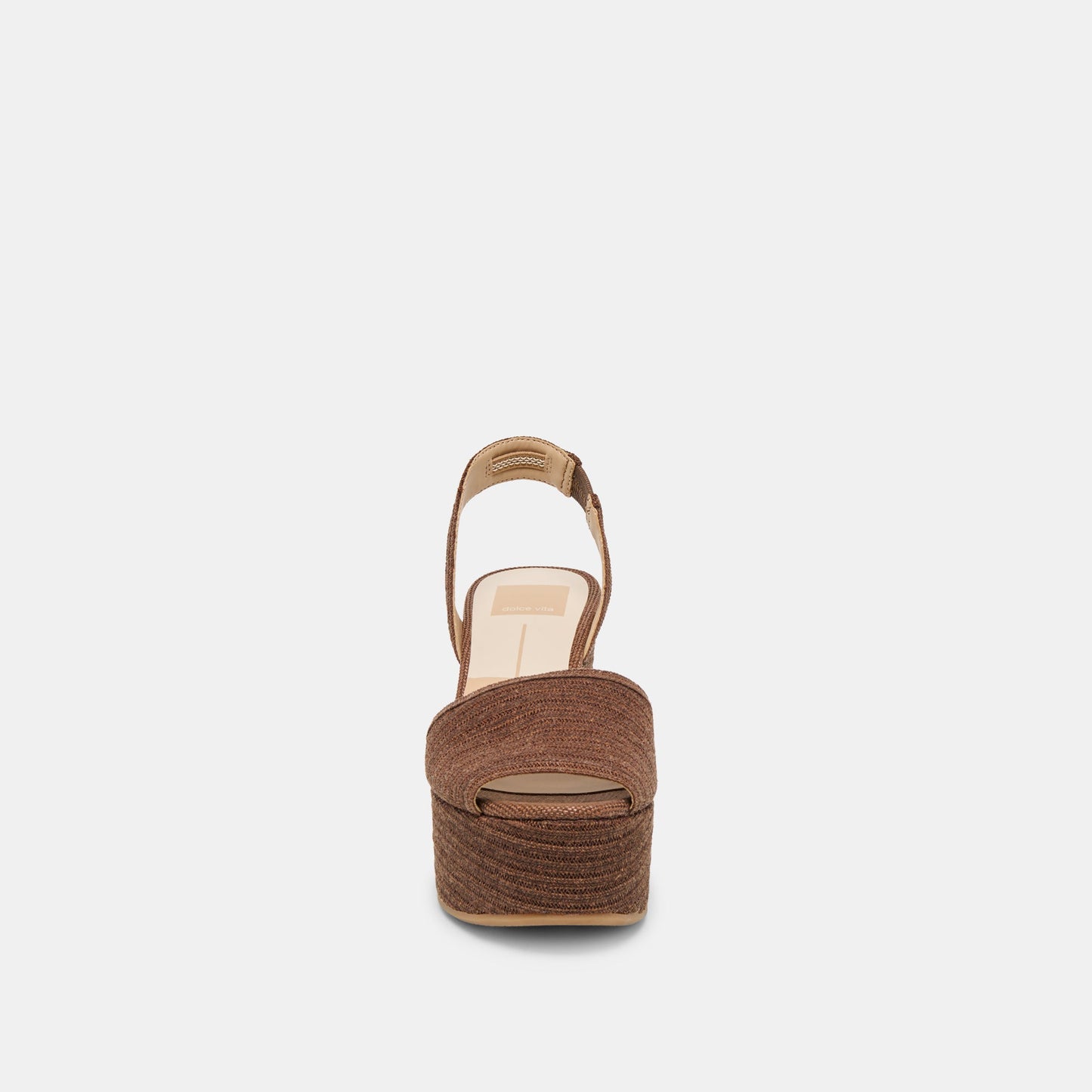 Dolce Vita Akera Cocoa Raffia Wedges