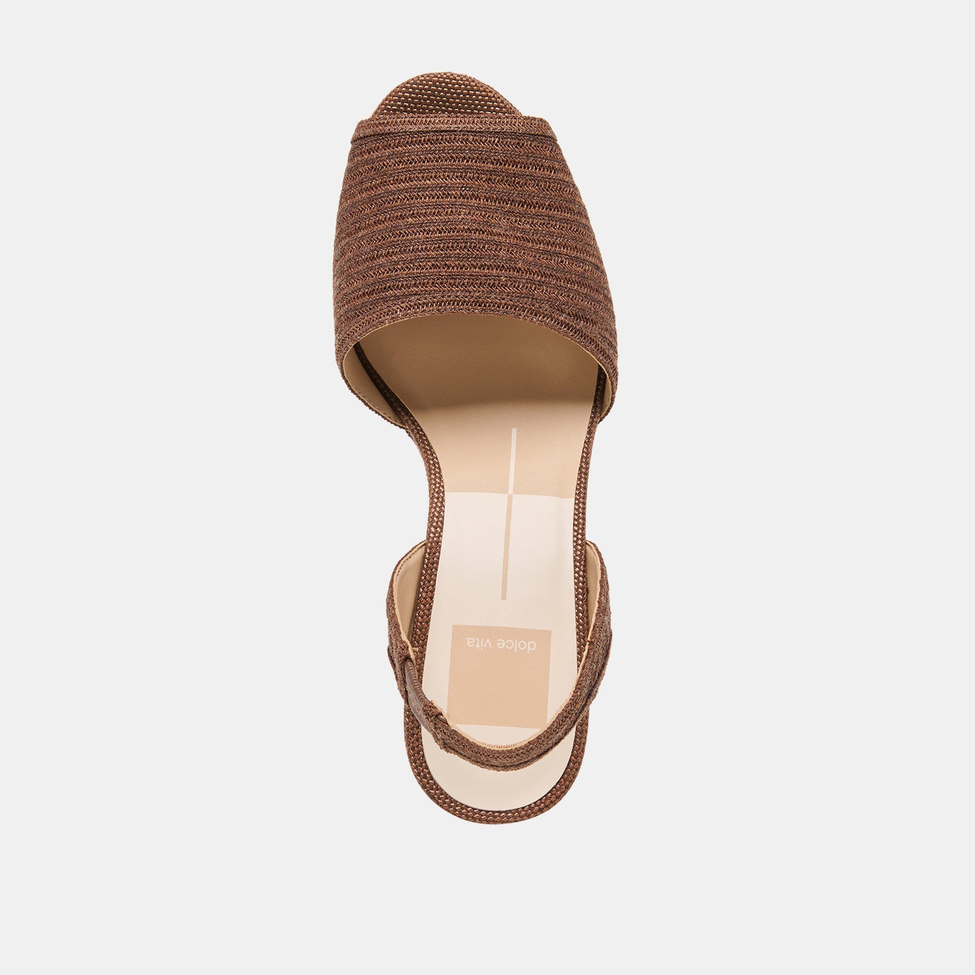 Dolce Vita Akera Cocoa Raffia Wedges