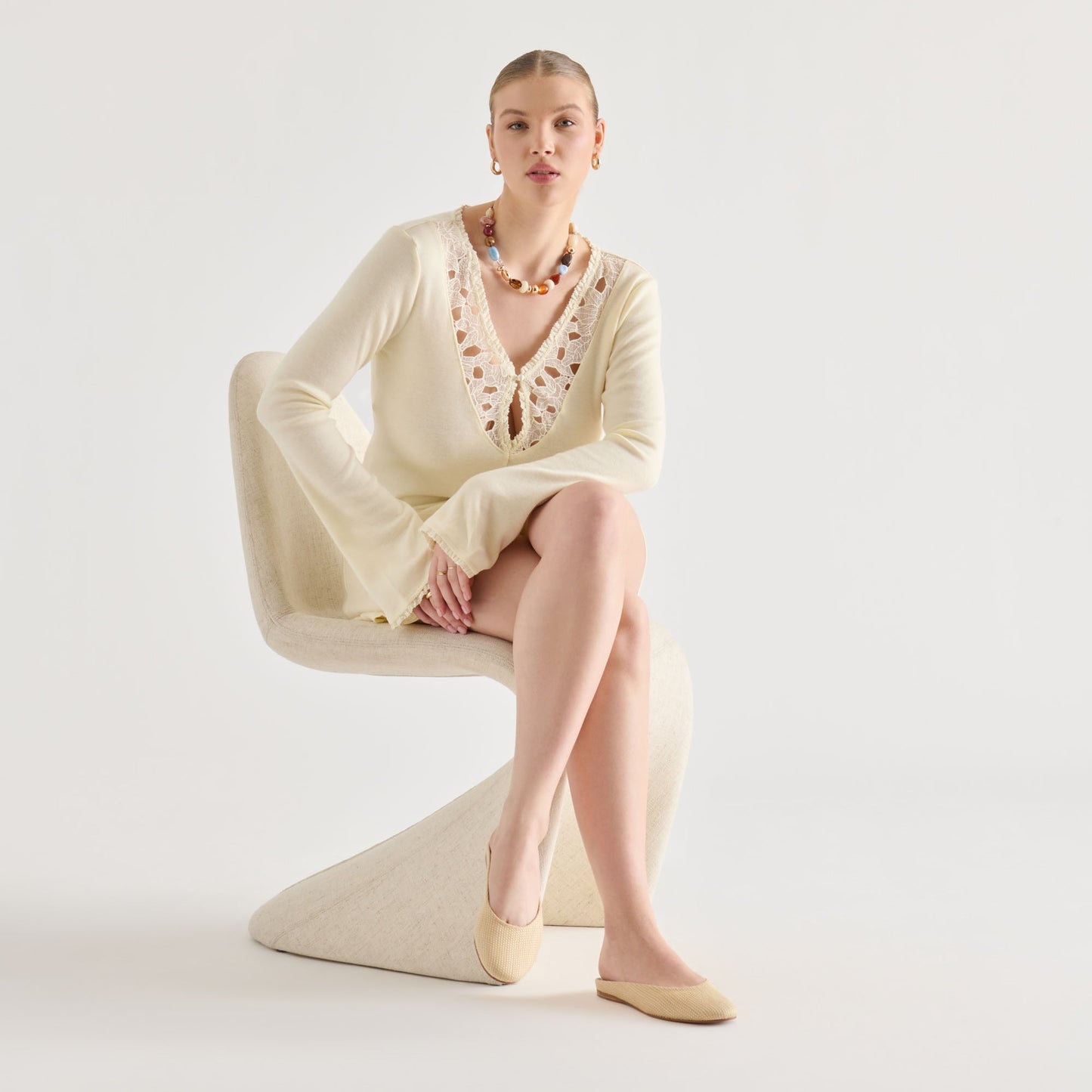 Dolce Vita Eila Lt Natural Raffia Flats