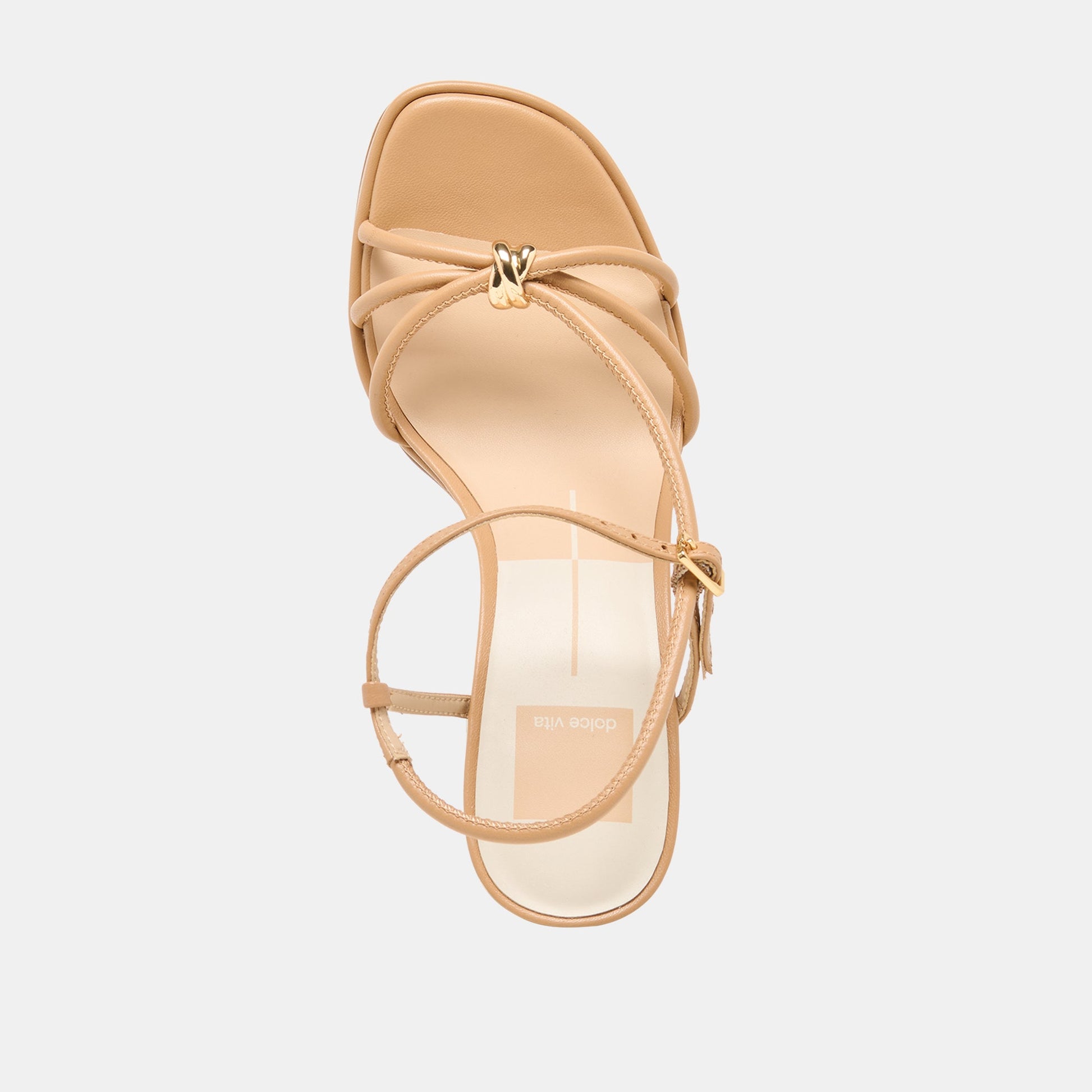 Dolce Vita Odete Lt Tan Leather Heels