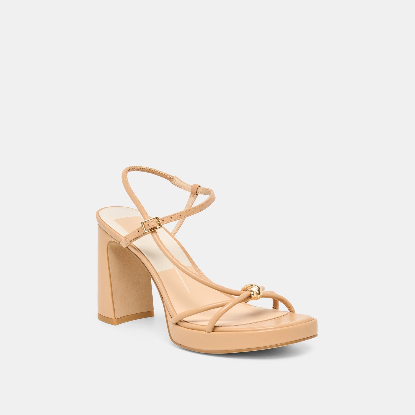 Dolce Vita Odete Lt Tan Leather Heels