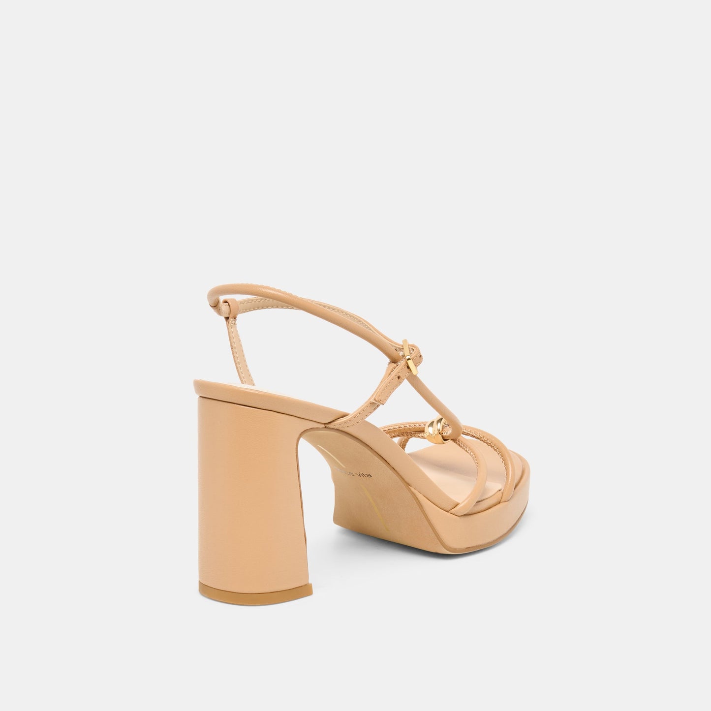 Dolce Vita Odete Lt Tan Leather Heels
