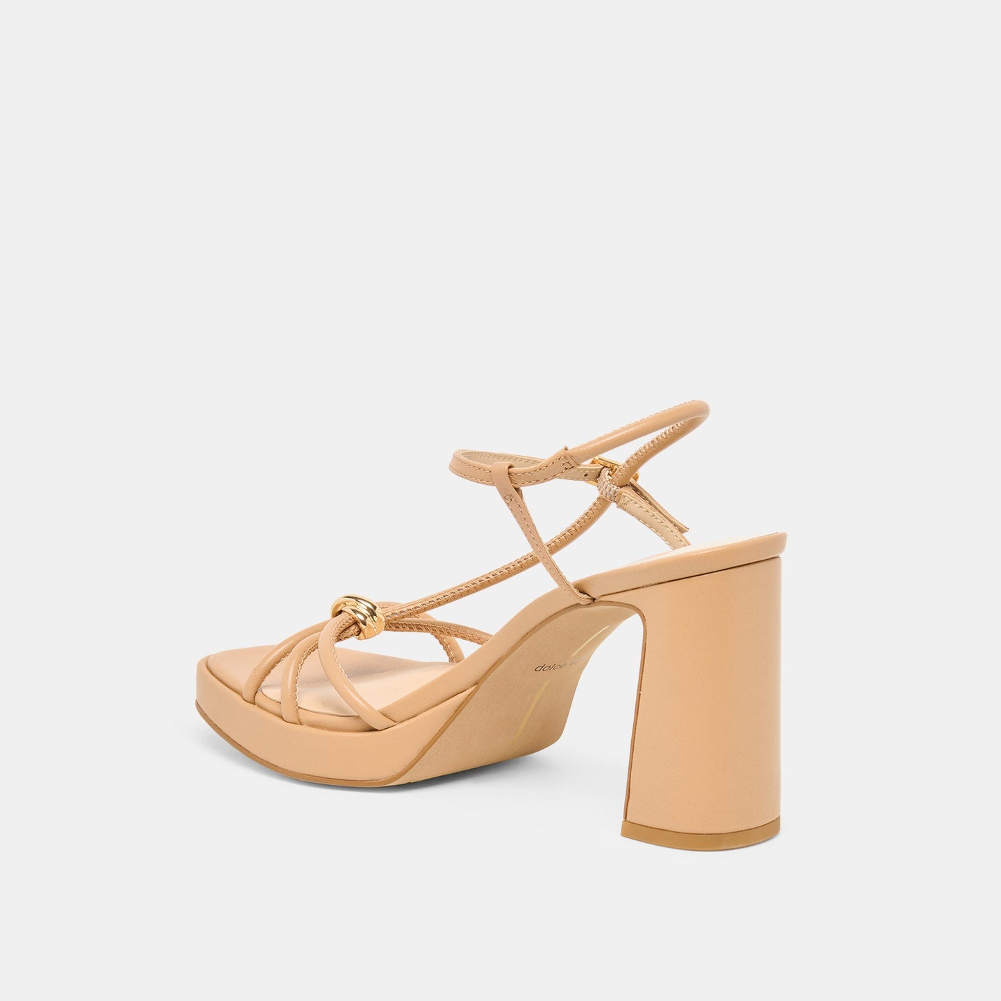 Dolce Vita Odete Lt Tan Leather Heels