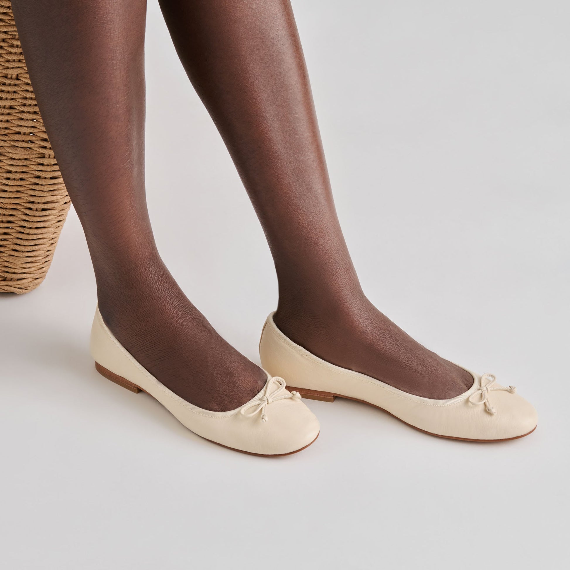 Dolce Vita Ritla Bone Leather Ballet Flats