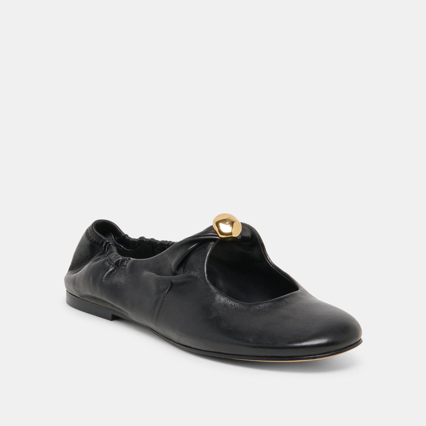 Dolce Vita Cornel Black Leather Flats