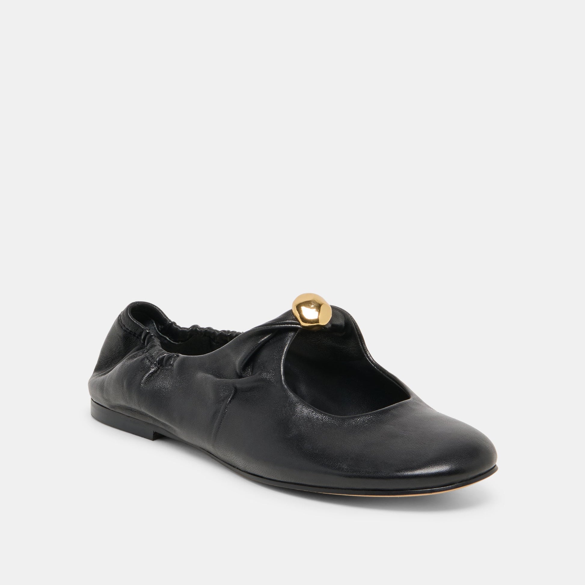 Dolce Vita Cornel Black Leather Flats