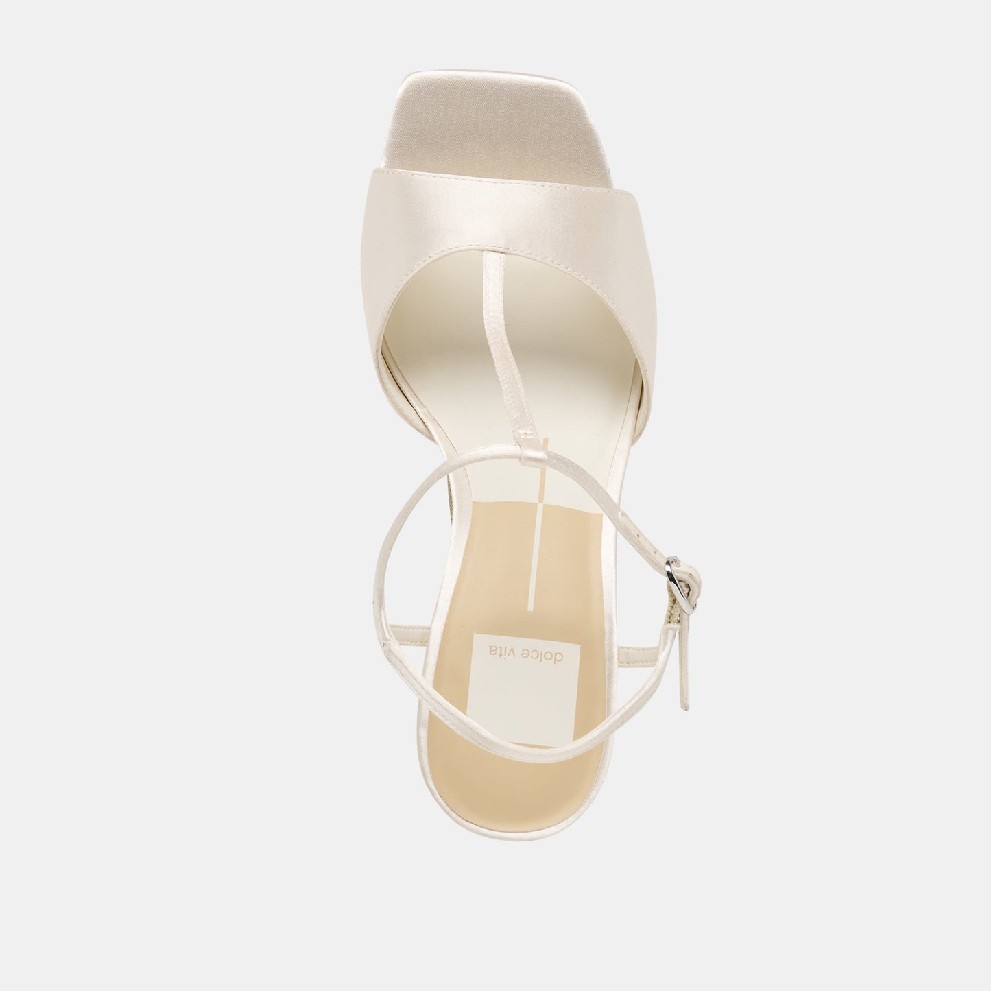 Dolce Vita Hilery Off White Satin Heels
