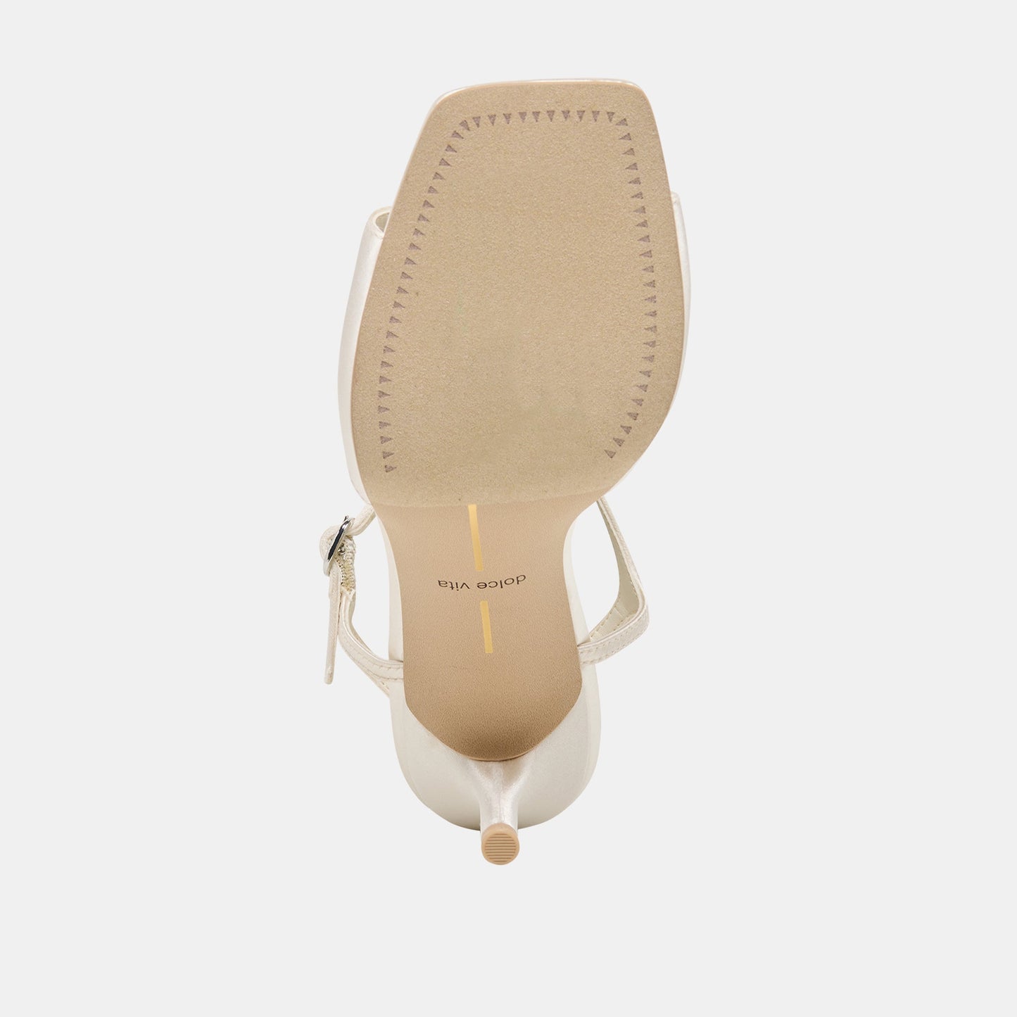 Dolce Vita Hilery Off White Satin Heels