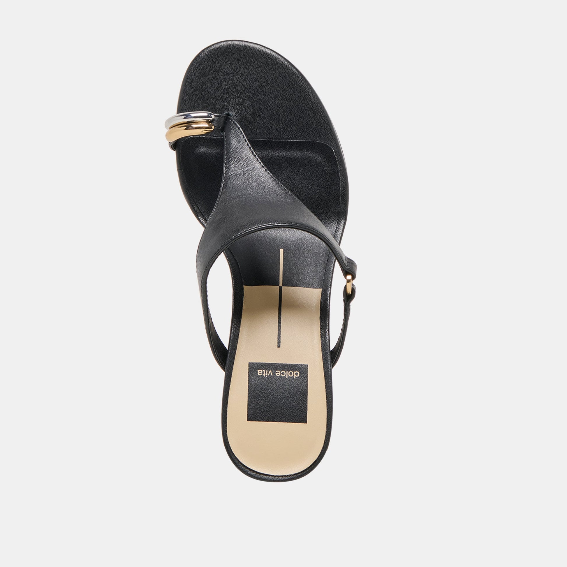 Dolce Vita Derrel Black Leather Heels