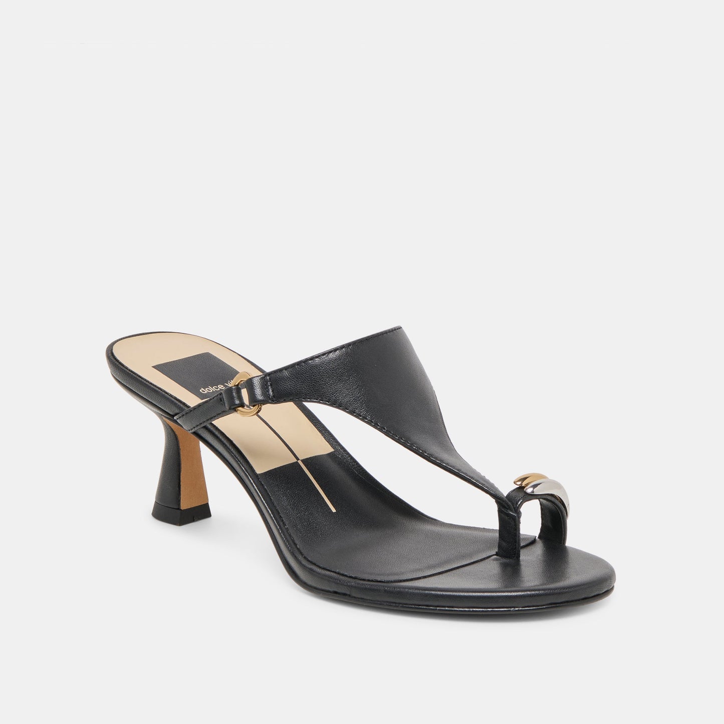 Dolce Vita Derrel Black Leather Heels