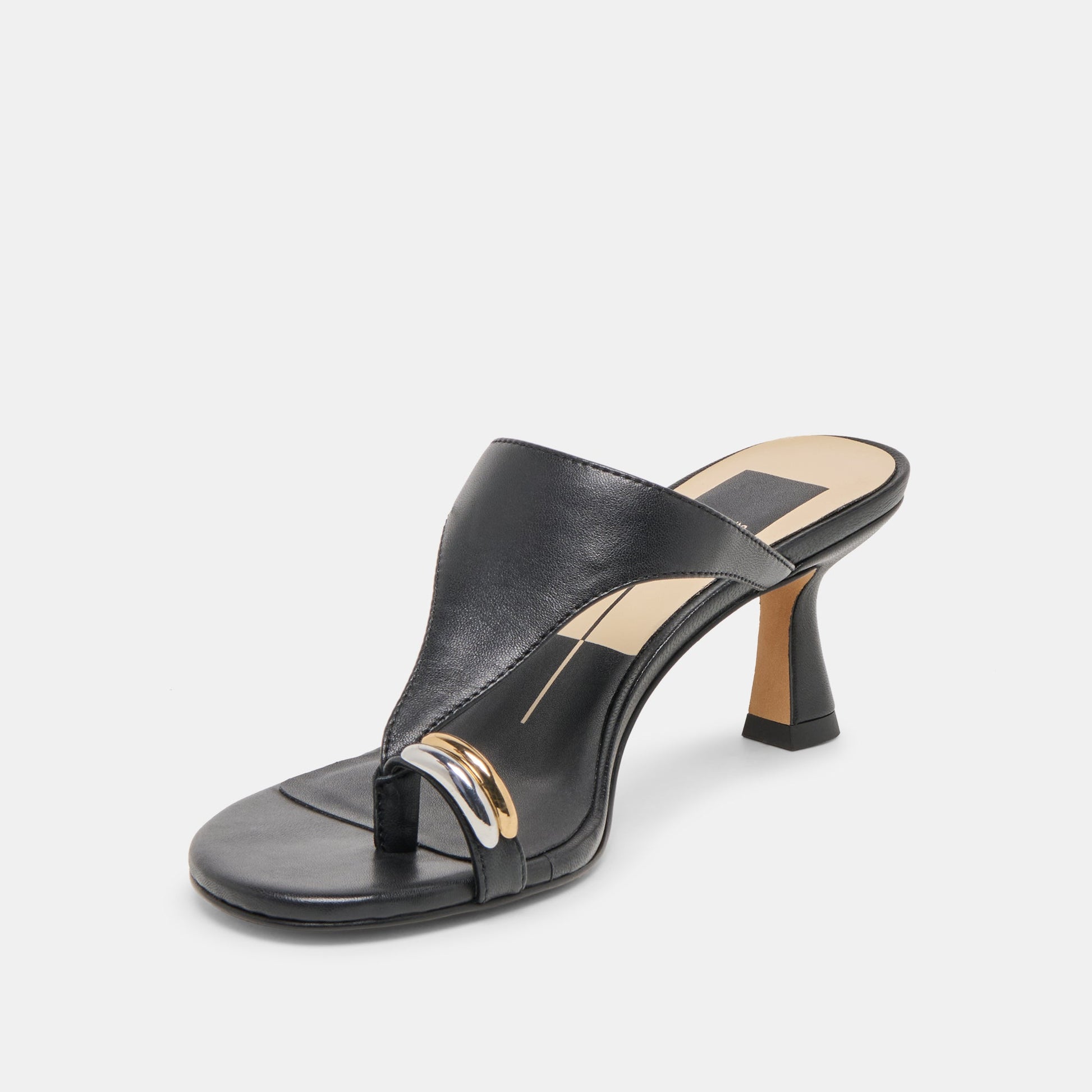 Dolce Vita Derrel Black Leather Heels