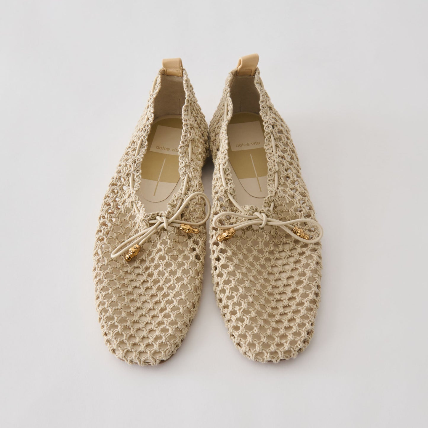 Dolce Vita Kaylyn Oatmeal Crochet Flats