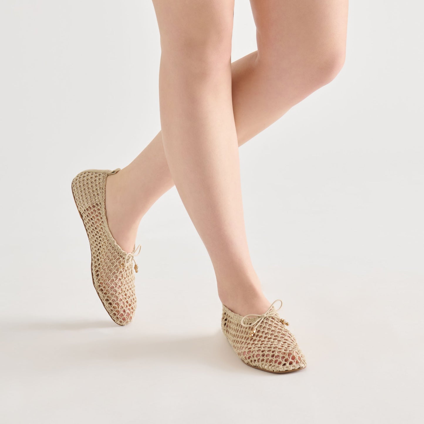Dolce Vita Kaylyn Oatmeal Crochet Flats