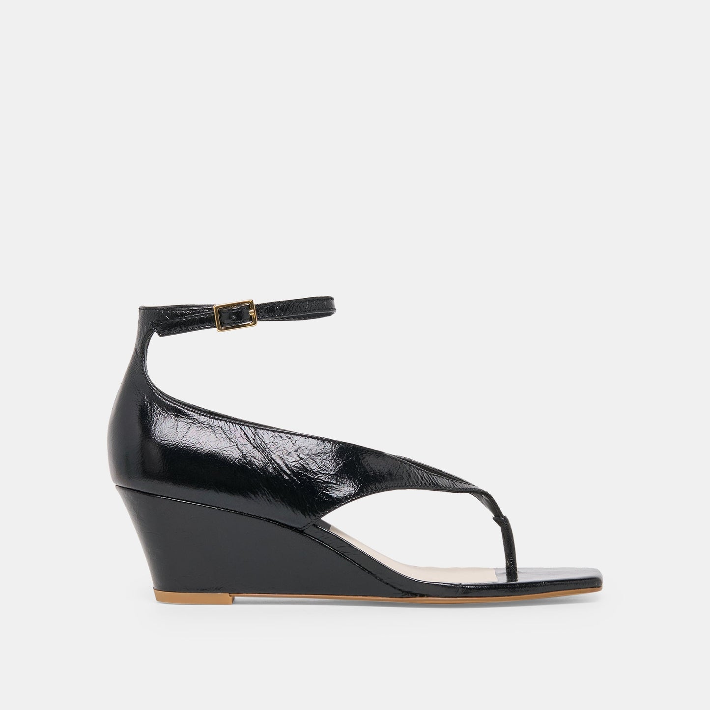 Dolce Vita Quinny Black Leather Wedges