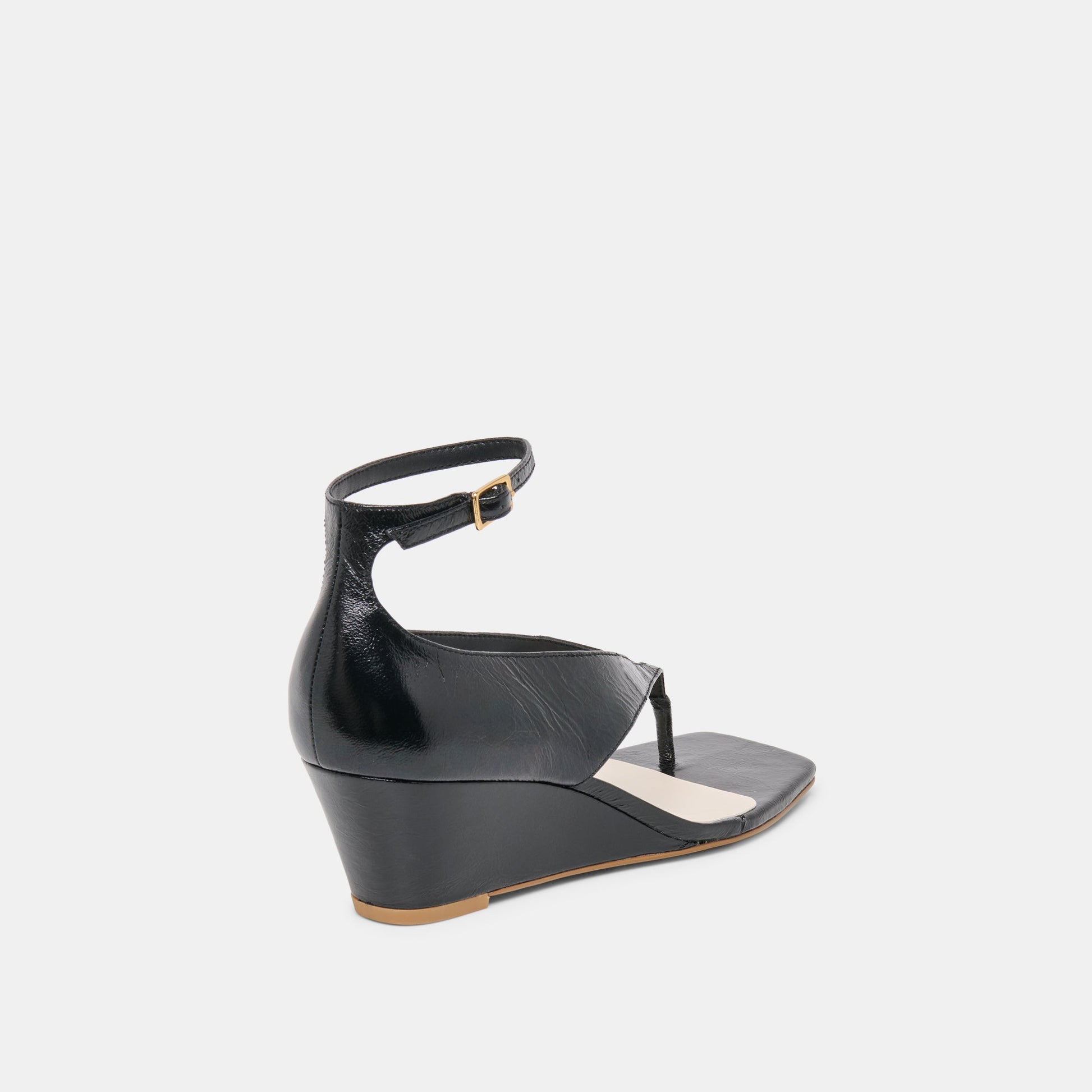 Dolce Vita Quinny Black Leather Wedges