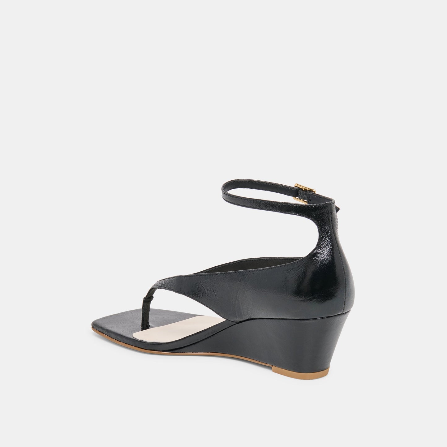Dolce Vita Quinny Black Leather Wedges
