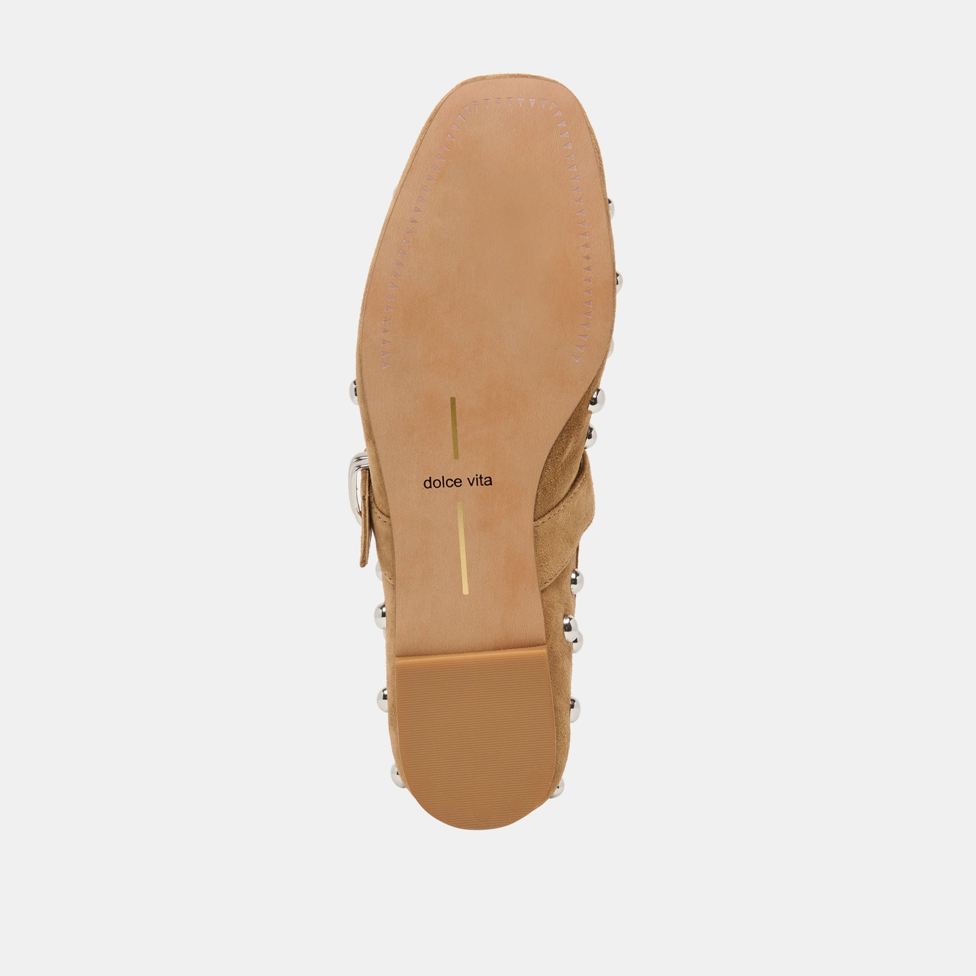 Dolce Vita Mikel Stud Lt Brown Suede Ballet Flats