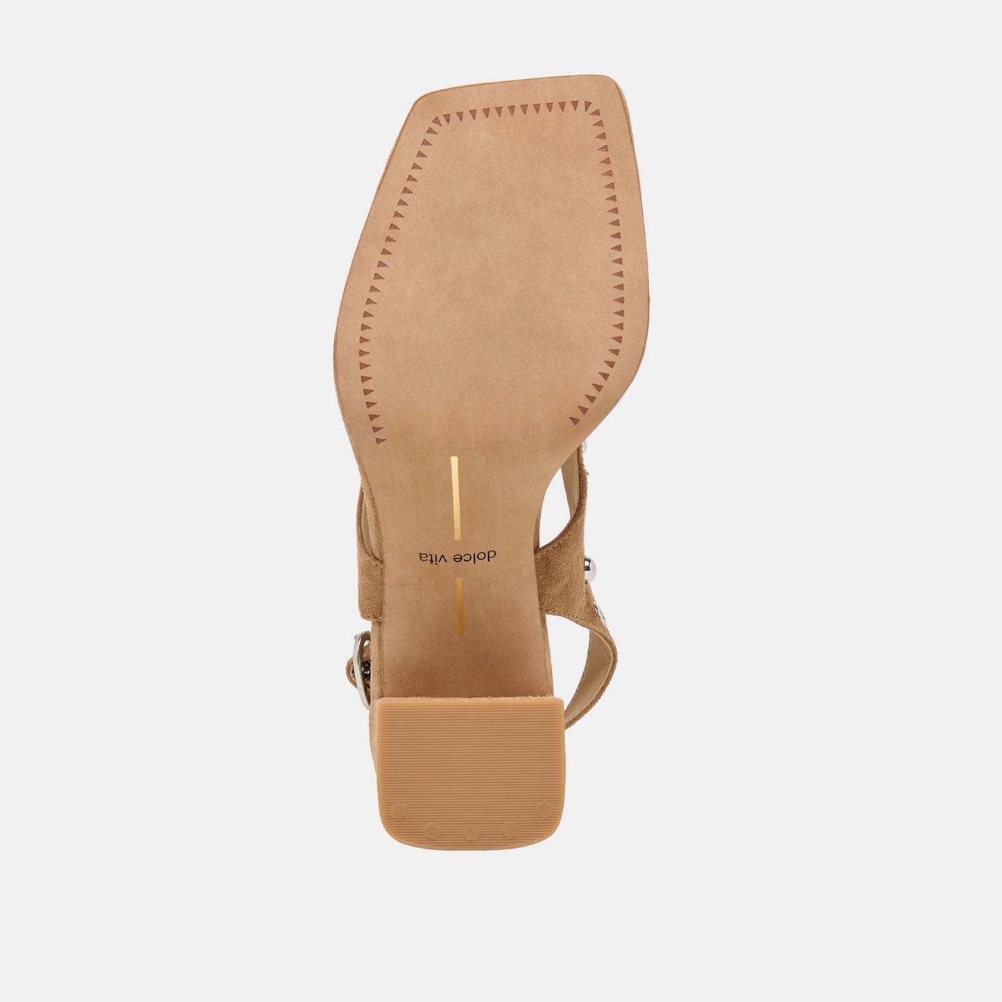 Dolce Vita Yves Stud Lt Brown Suede Heels