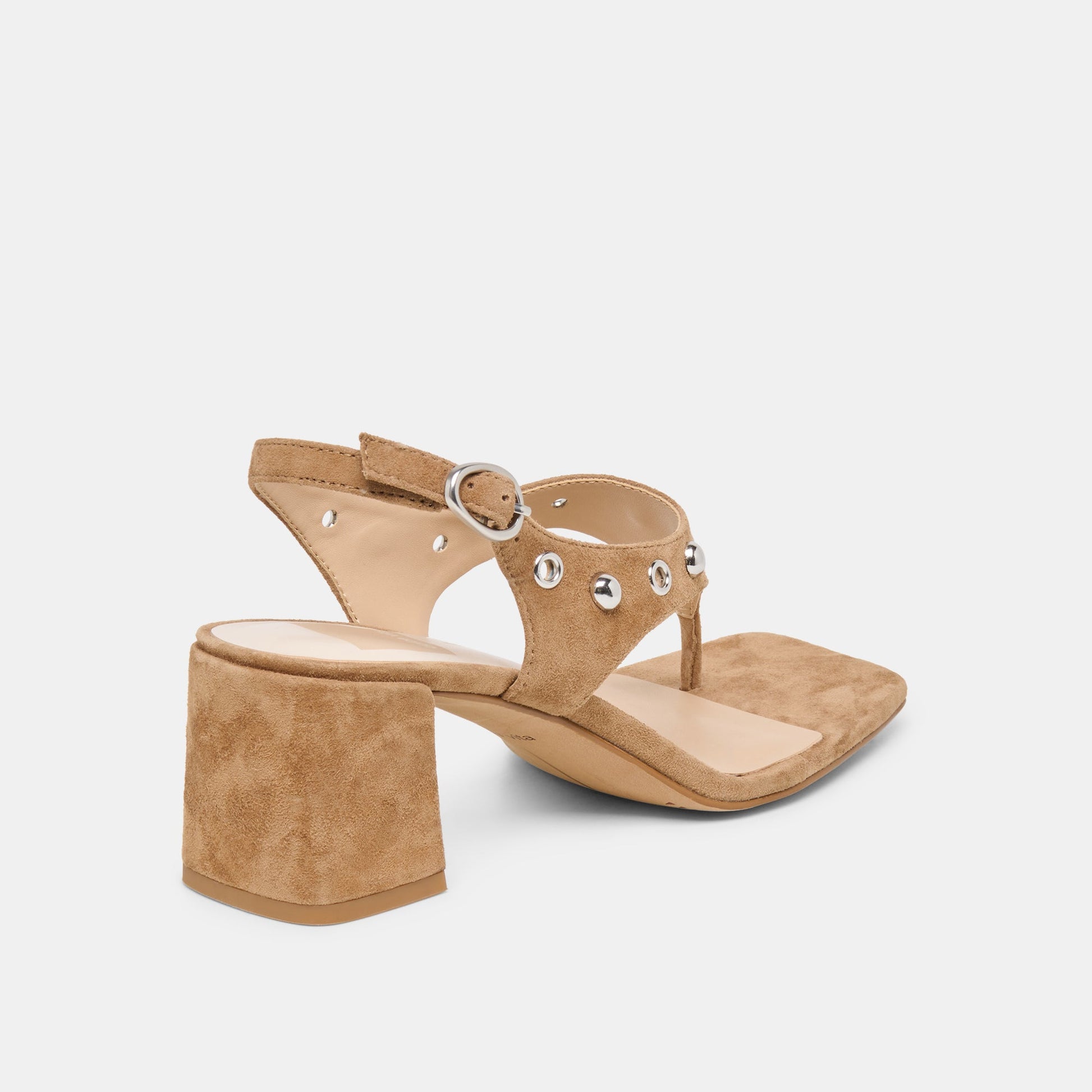 Dolce Vita Yves Stud Lt Brown Suede Heels