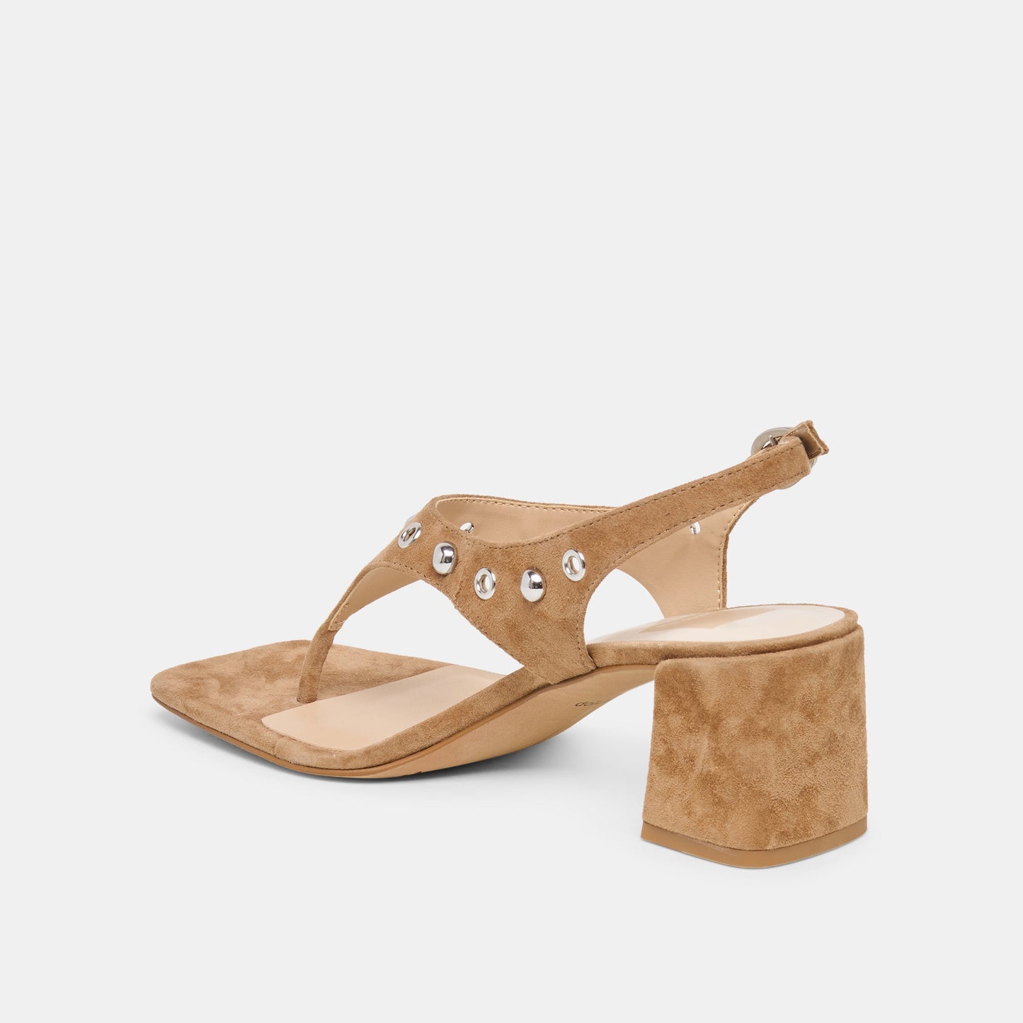 Dolce Vita Yves Stud Lt Brown Suede Heels