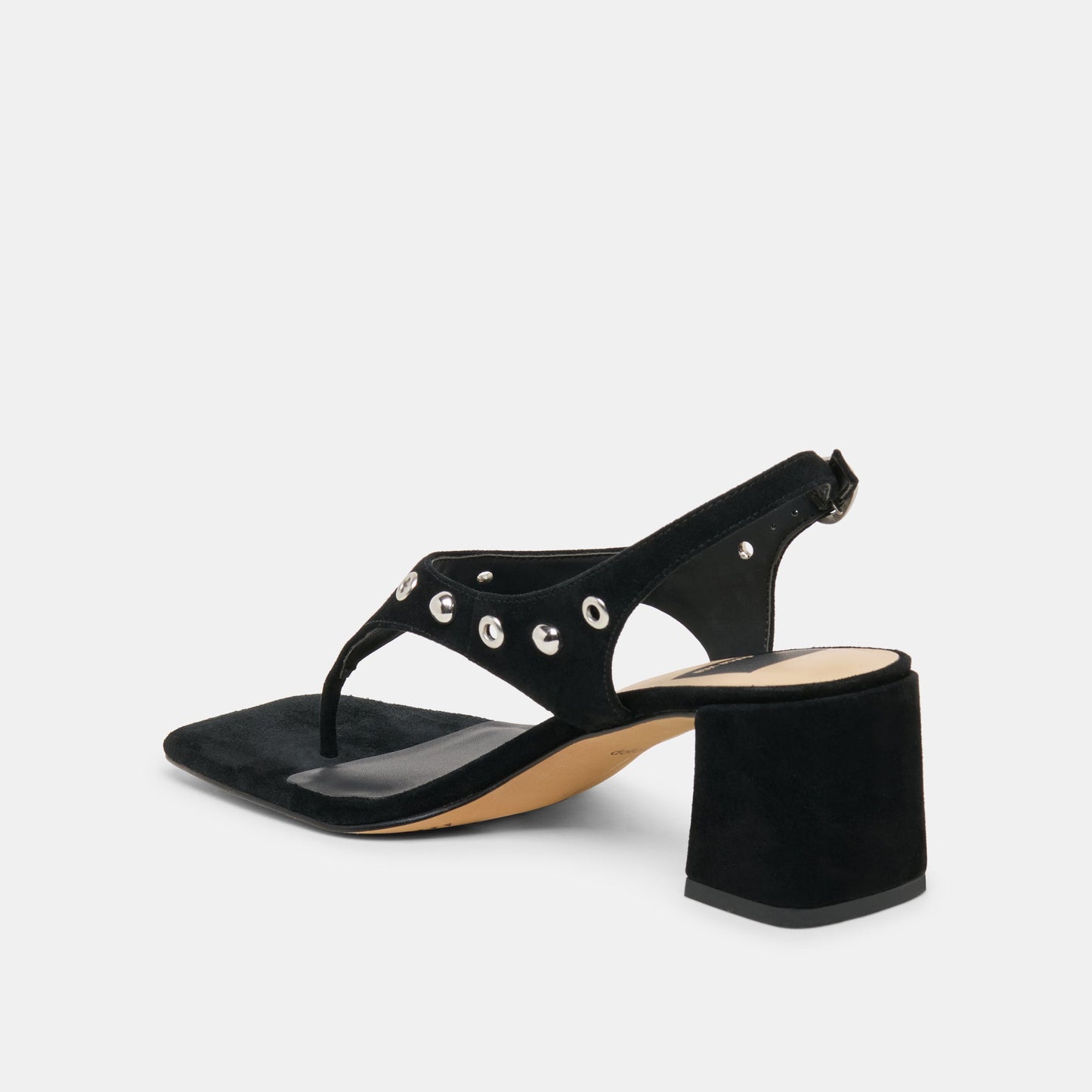 Dolce Vita Yves Stud Onyx Suede Heels